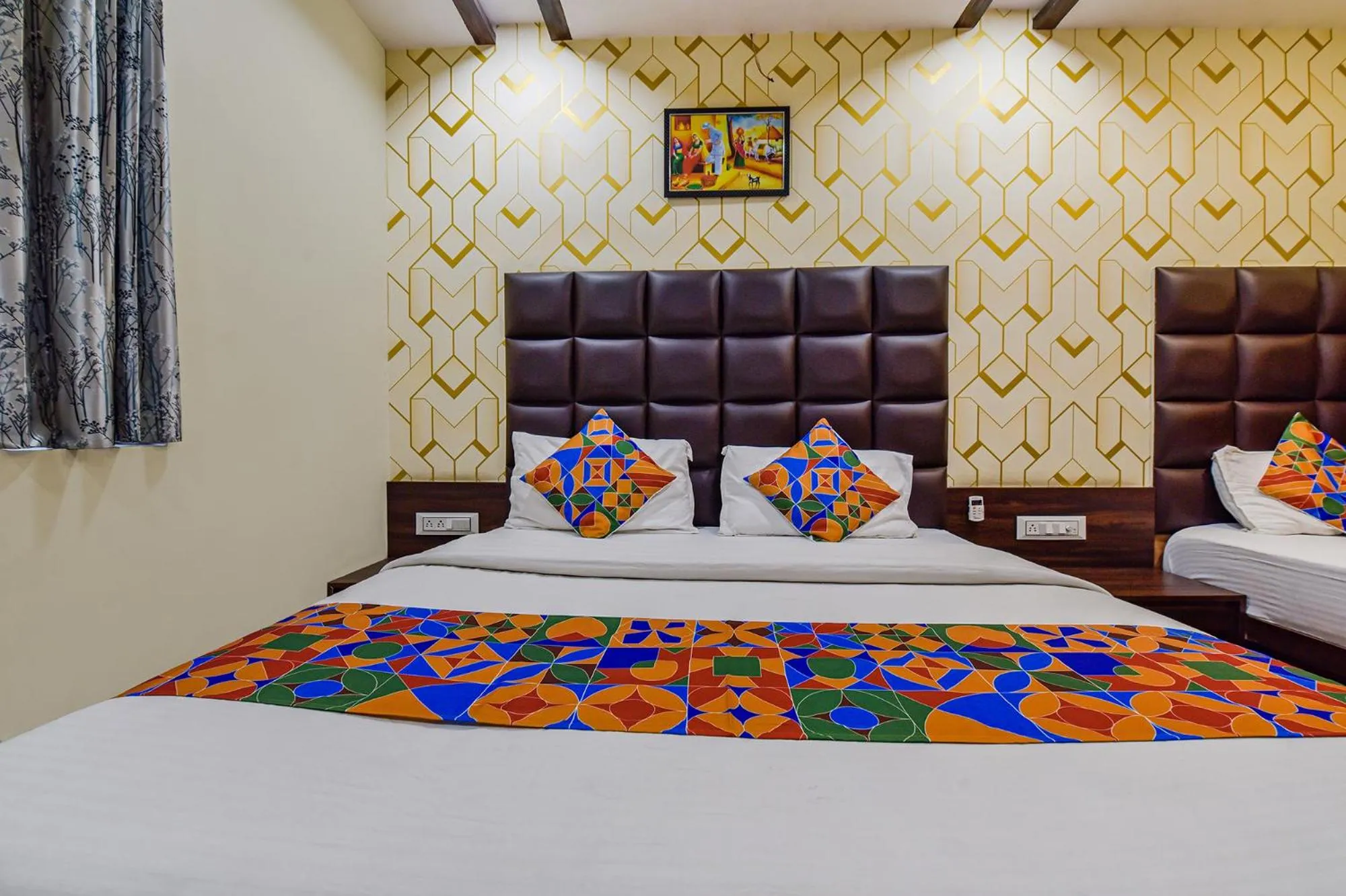Bed in FabHotel Silver Inn - CG road