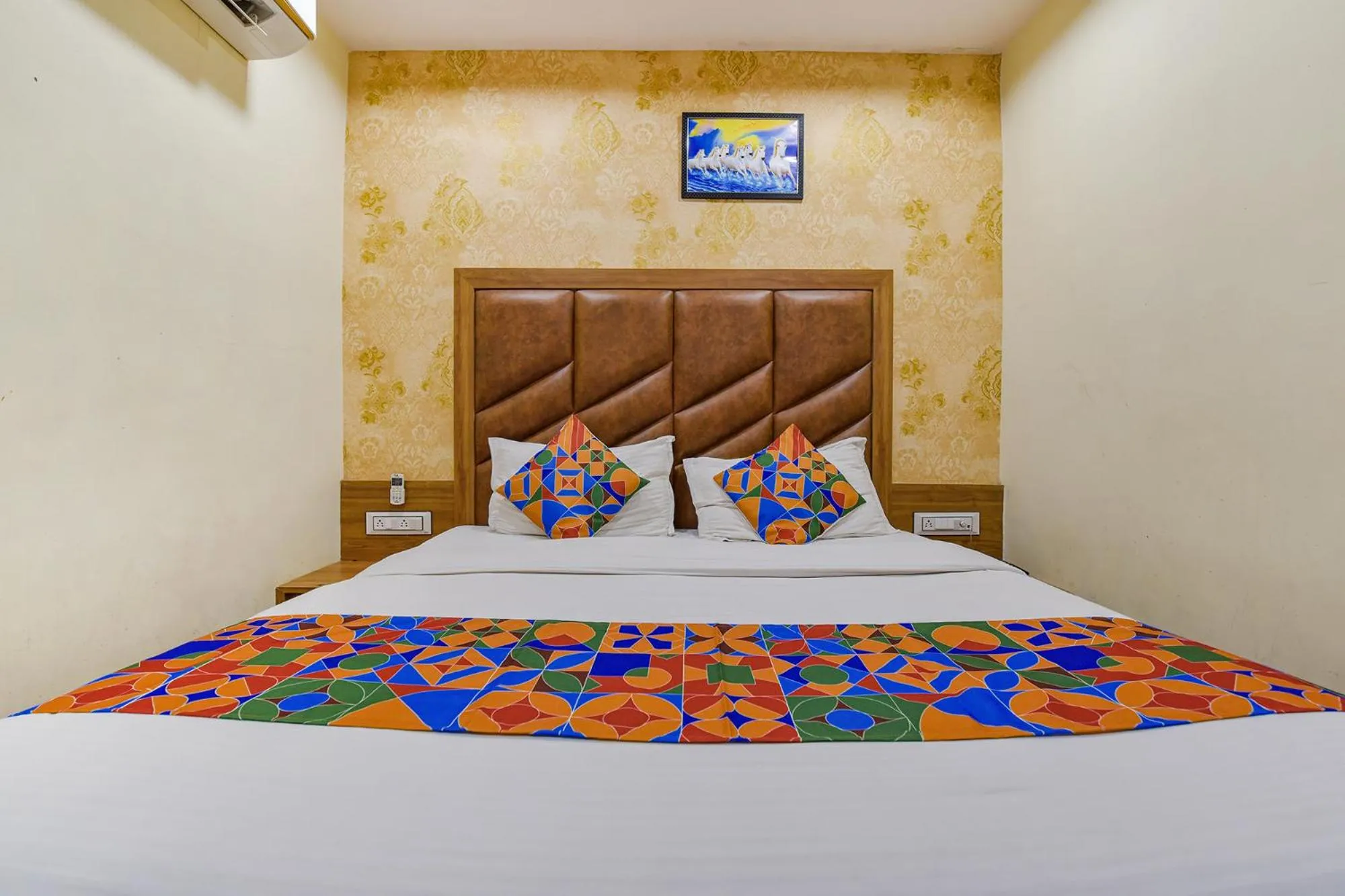 Bed in FabHotel Silver Inn - CG road