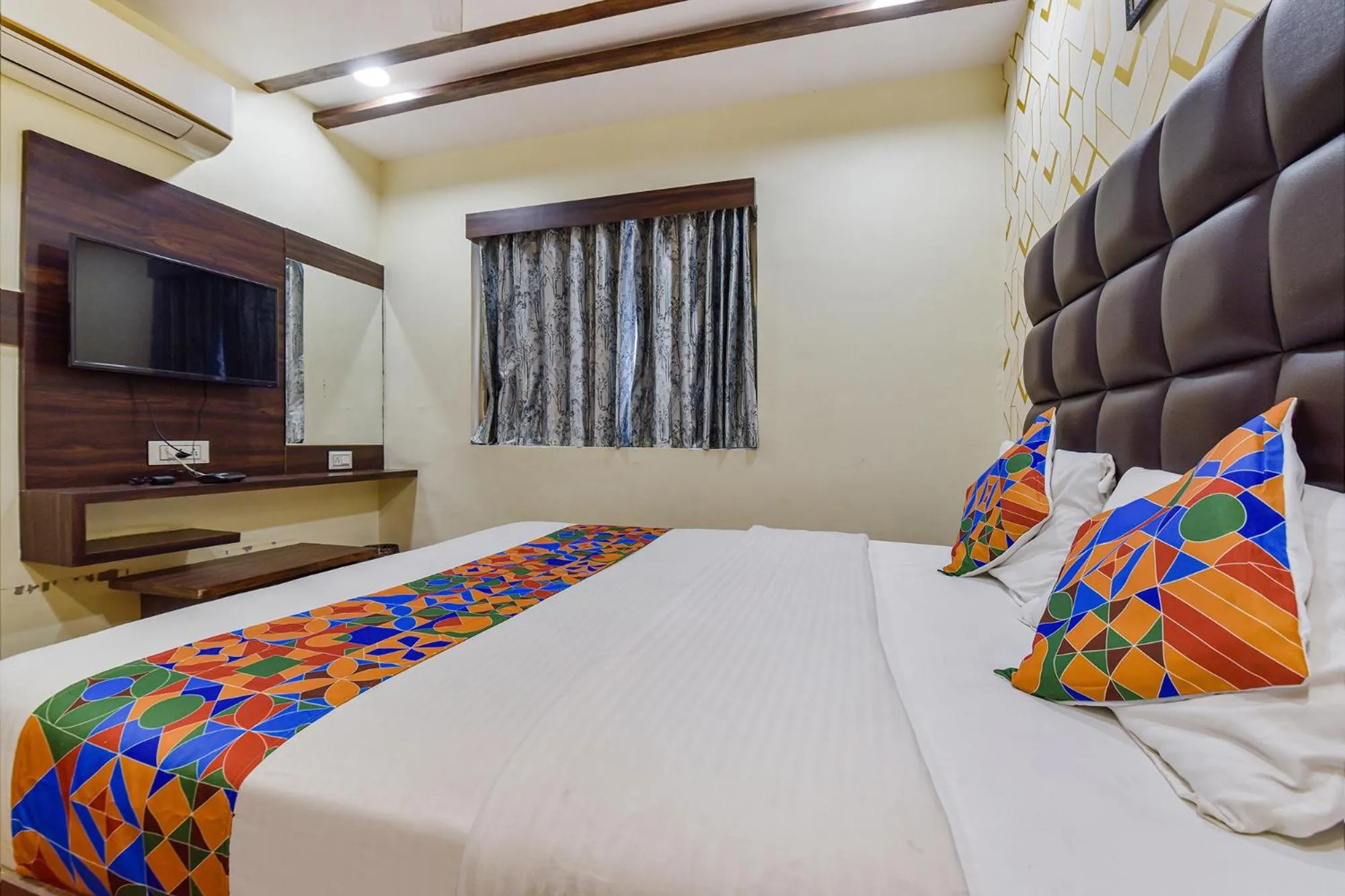 Bed in FabHotel Silver Inn - CG road
