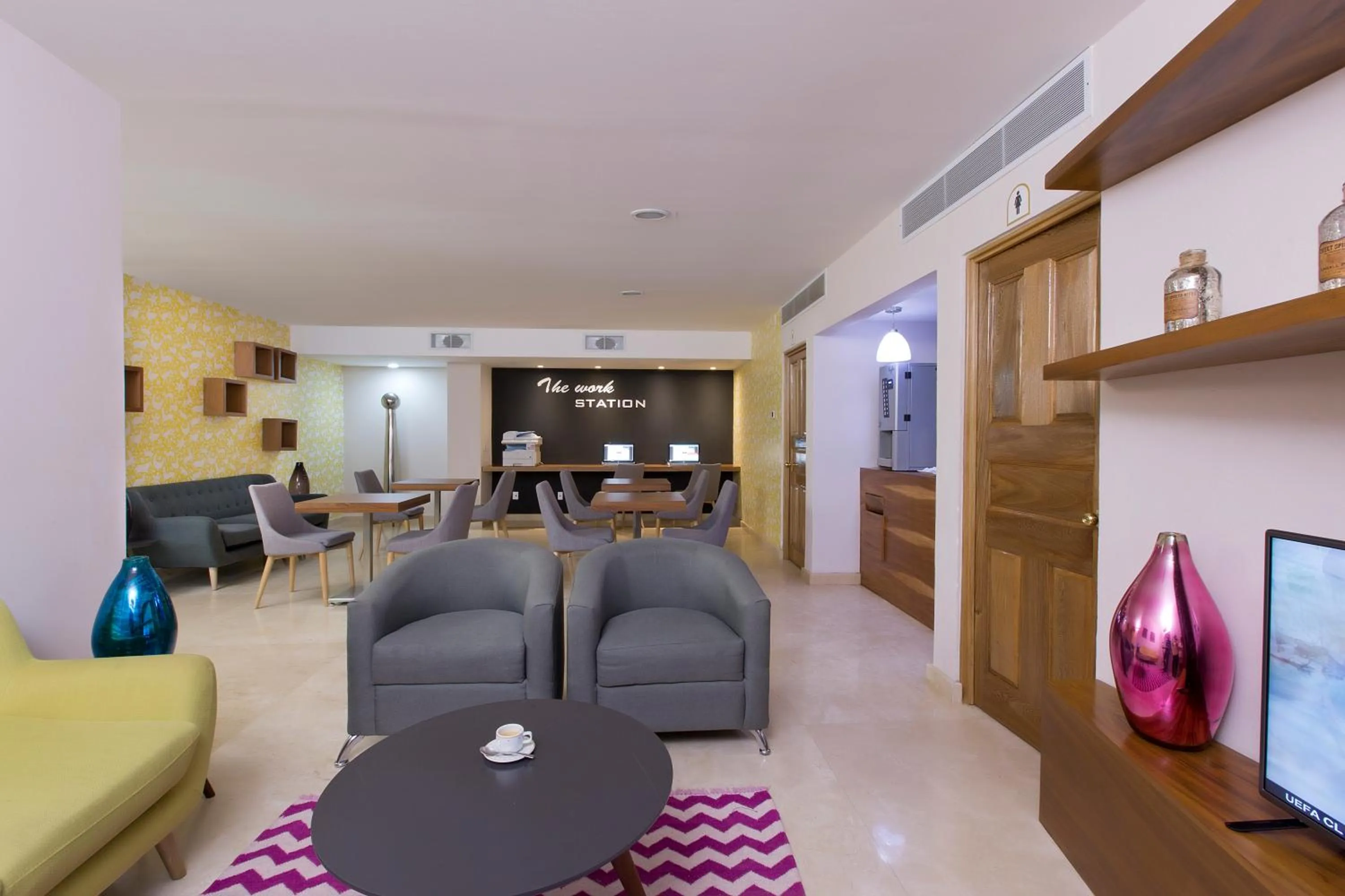 Communal lounge/ TV room in Crown Paradise Golden All Inclusive Resort - Adults Only