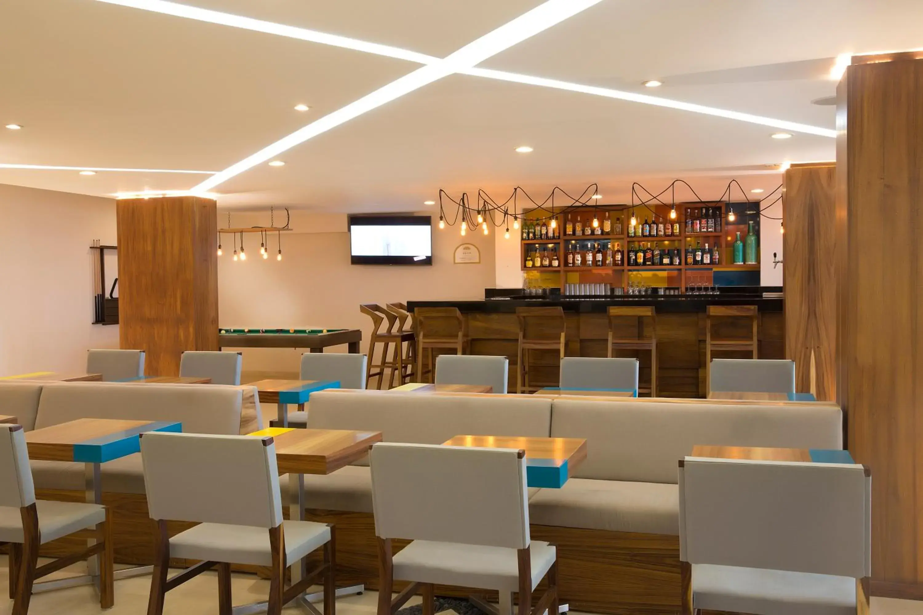 Lounge or bar in Crown Paradise Golden All Inclusive Resort - Adults Only Lounge or bar in Crown Paradise Golden All Inclusive Resort - Adults Only