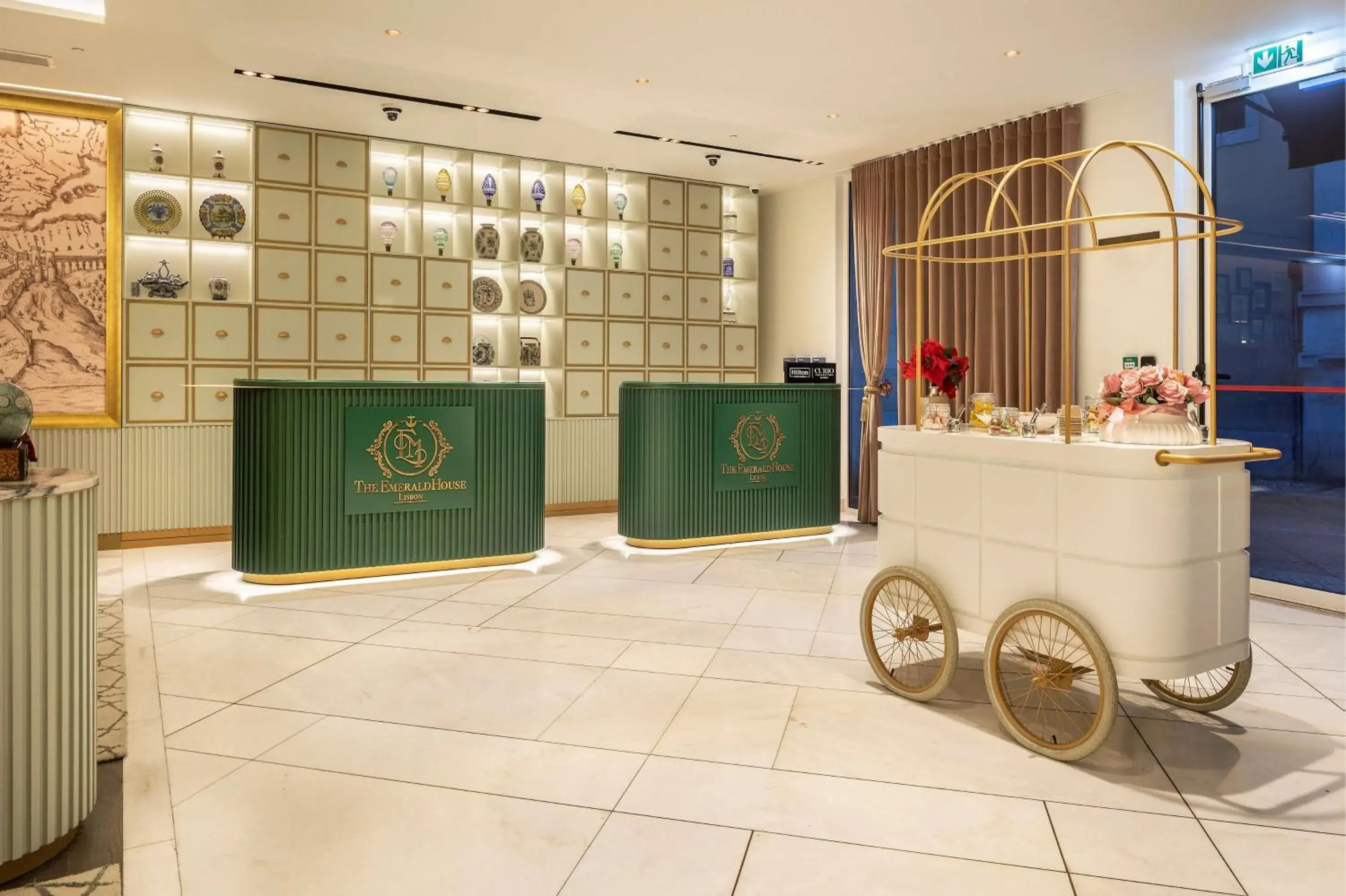 Lobby or reception in The Emerald House Lisbon - Curio Collection By Hilton Lobby or reception in The Emerald House Lisbon - Curio Collection By Hilton