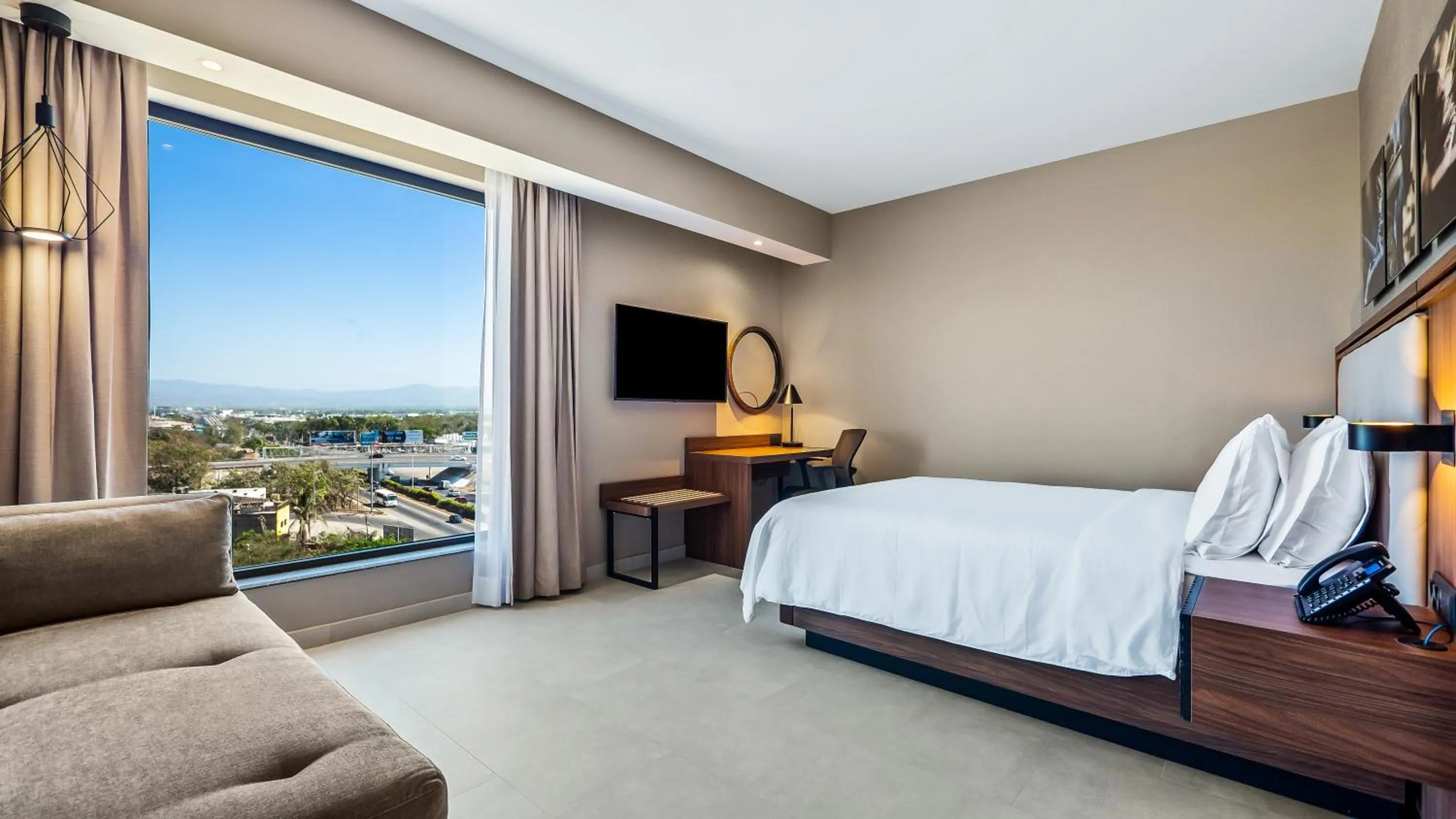 View (from property/room), Bed in Hampton Inn By Hilton Nuevo Vallarta