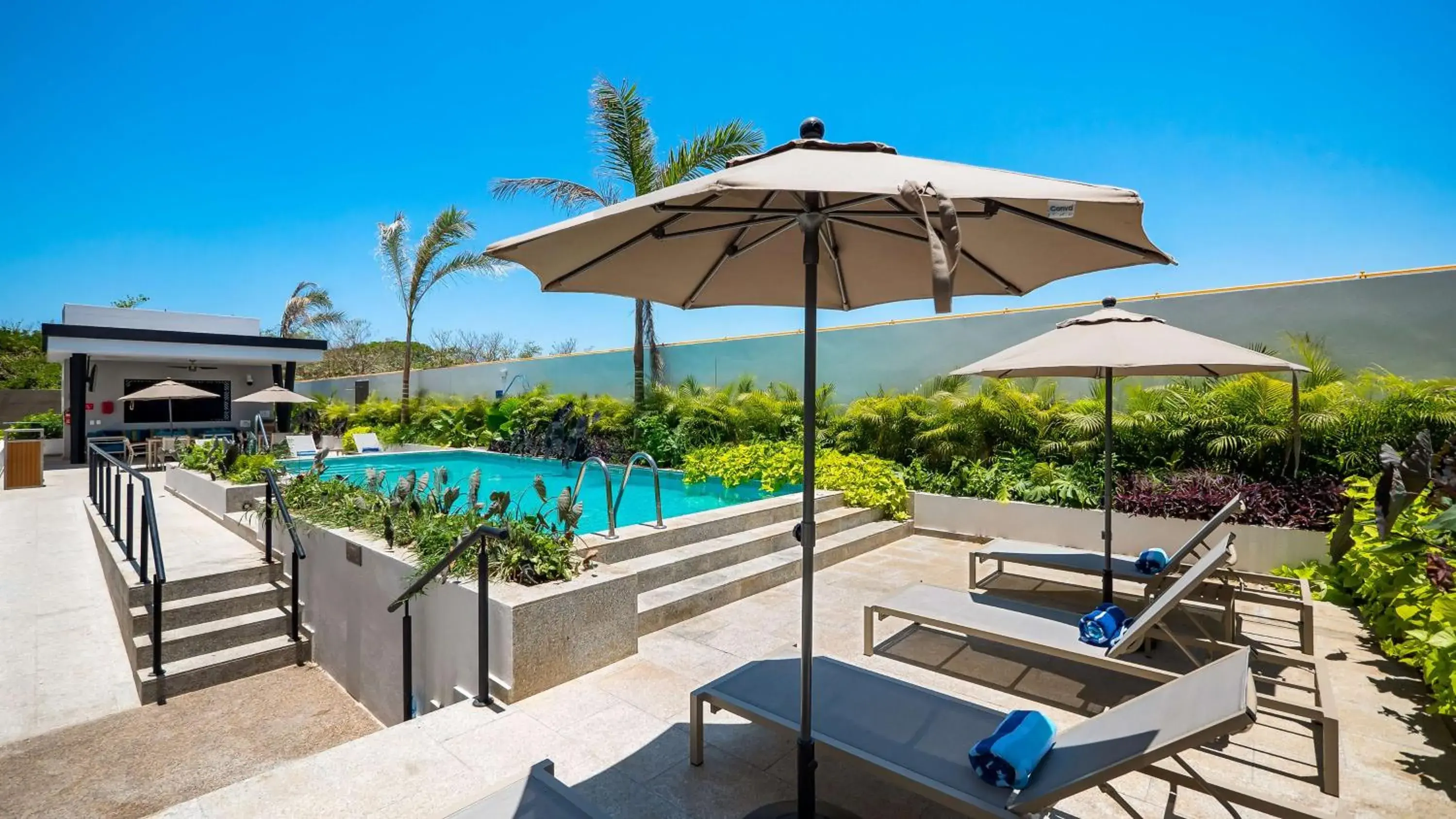 Pool view in Hampton Inn By Hilton Nuevo Vallarta Pool view in Hampton Inn By Hilton Nuevo Vallarta