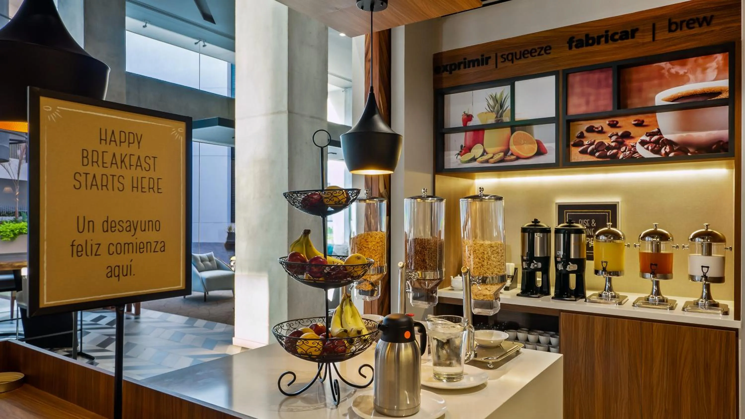 Buffet breakfast in Hampton Inn By Hilton Nuevo Vallarta