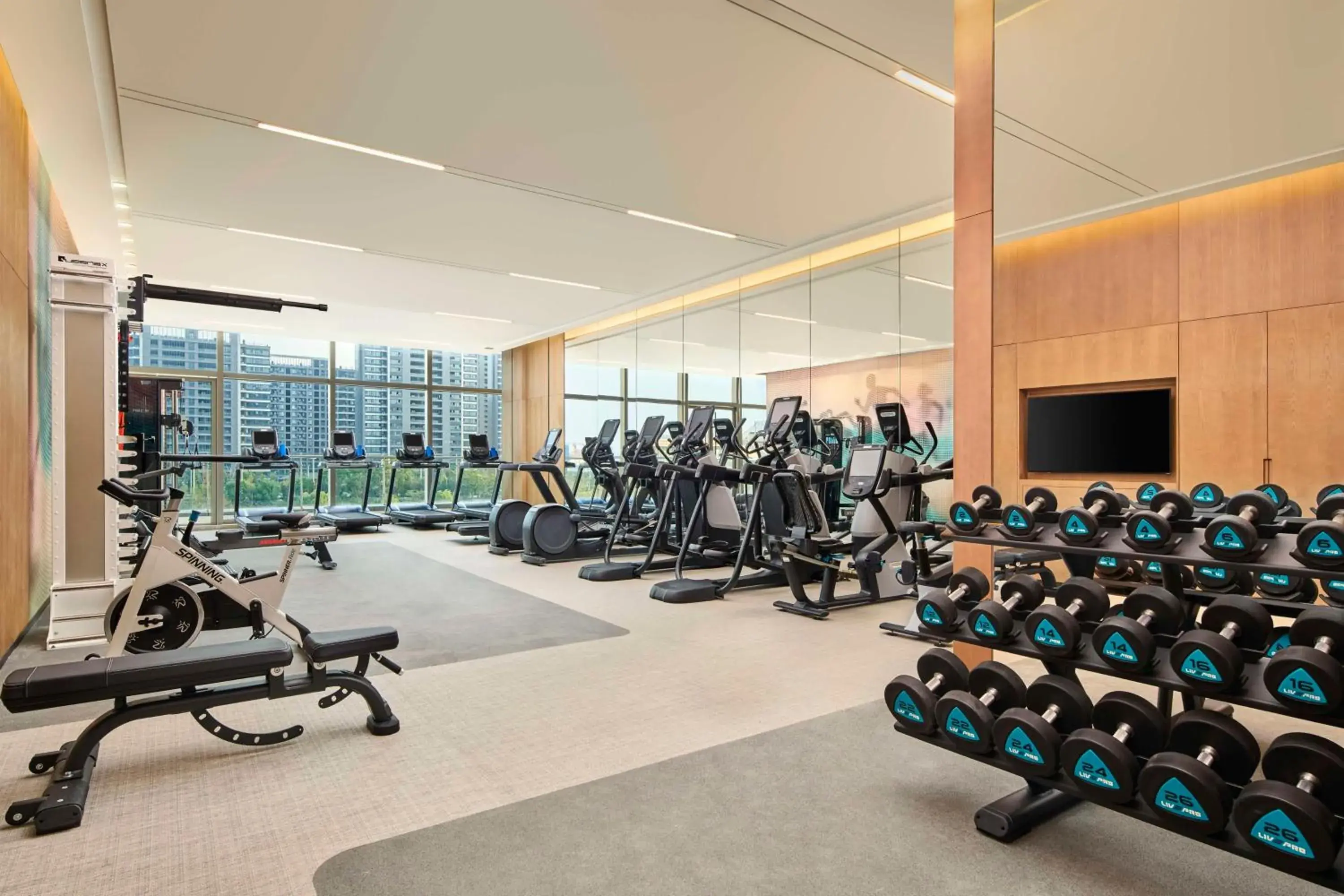 Fitness centre/facilities in Hilton Suzhou Wuzhong Fitness centre/facilities in Hilton Suzhou Wuzhong