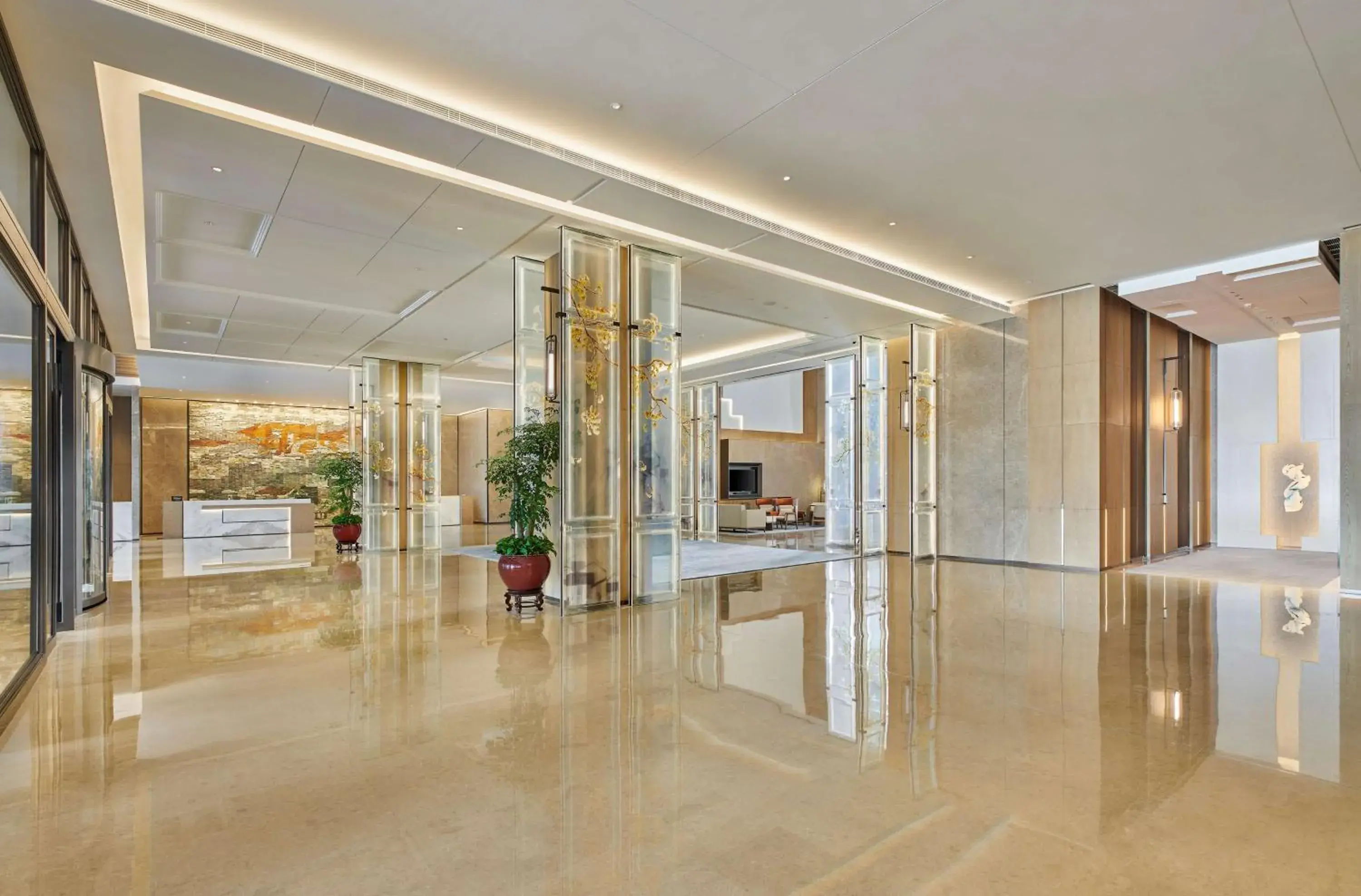 Lobby or reception in Hilton Suzhou Wuzhong Lobby or reception in Hilton Suzhou Wuzhong