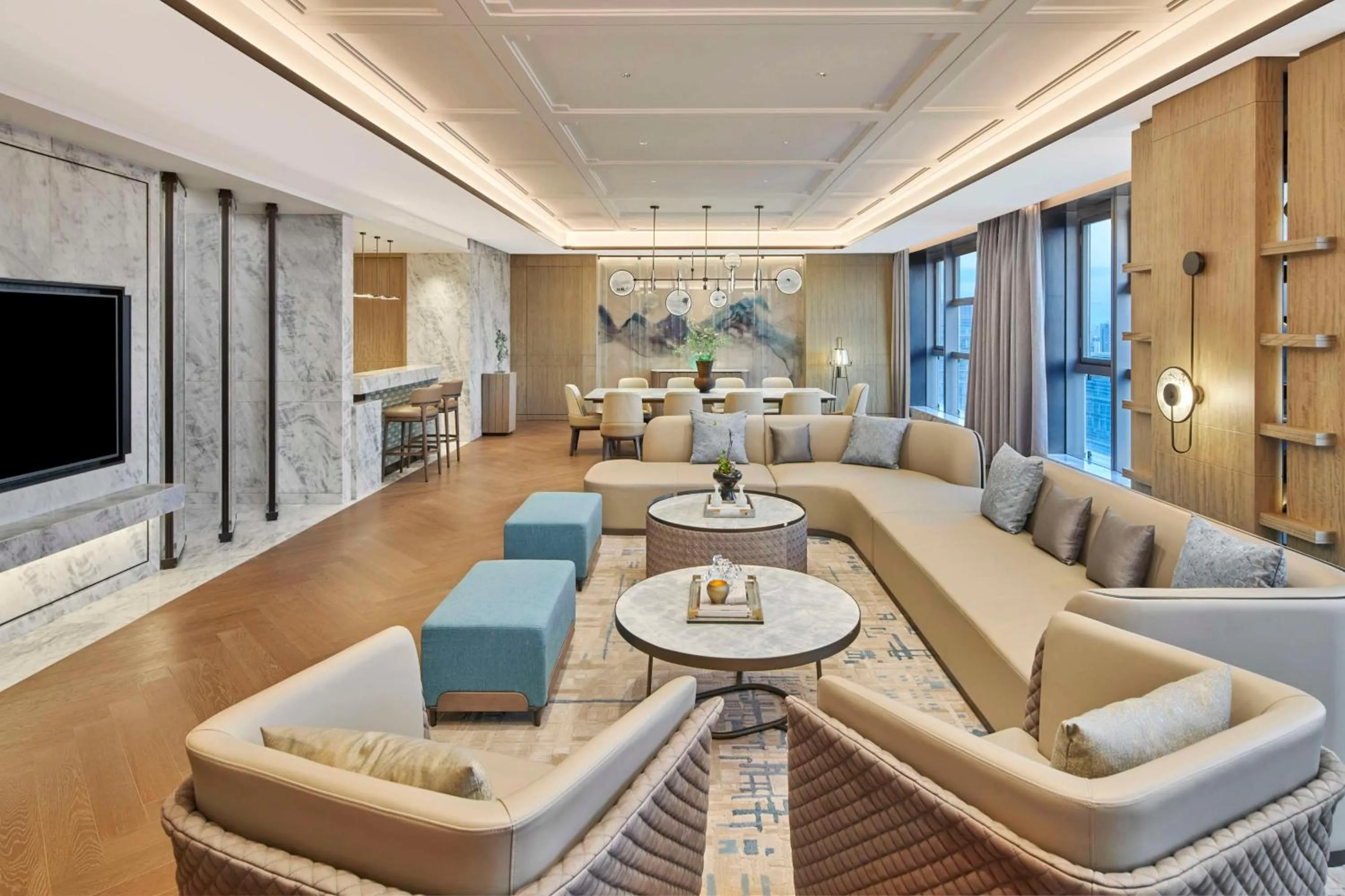 Living room in Hilton Suzhou Wuzhong