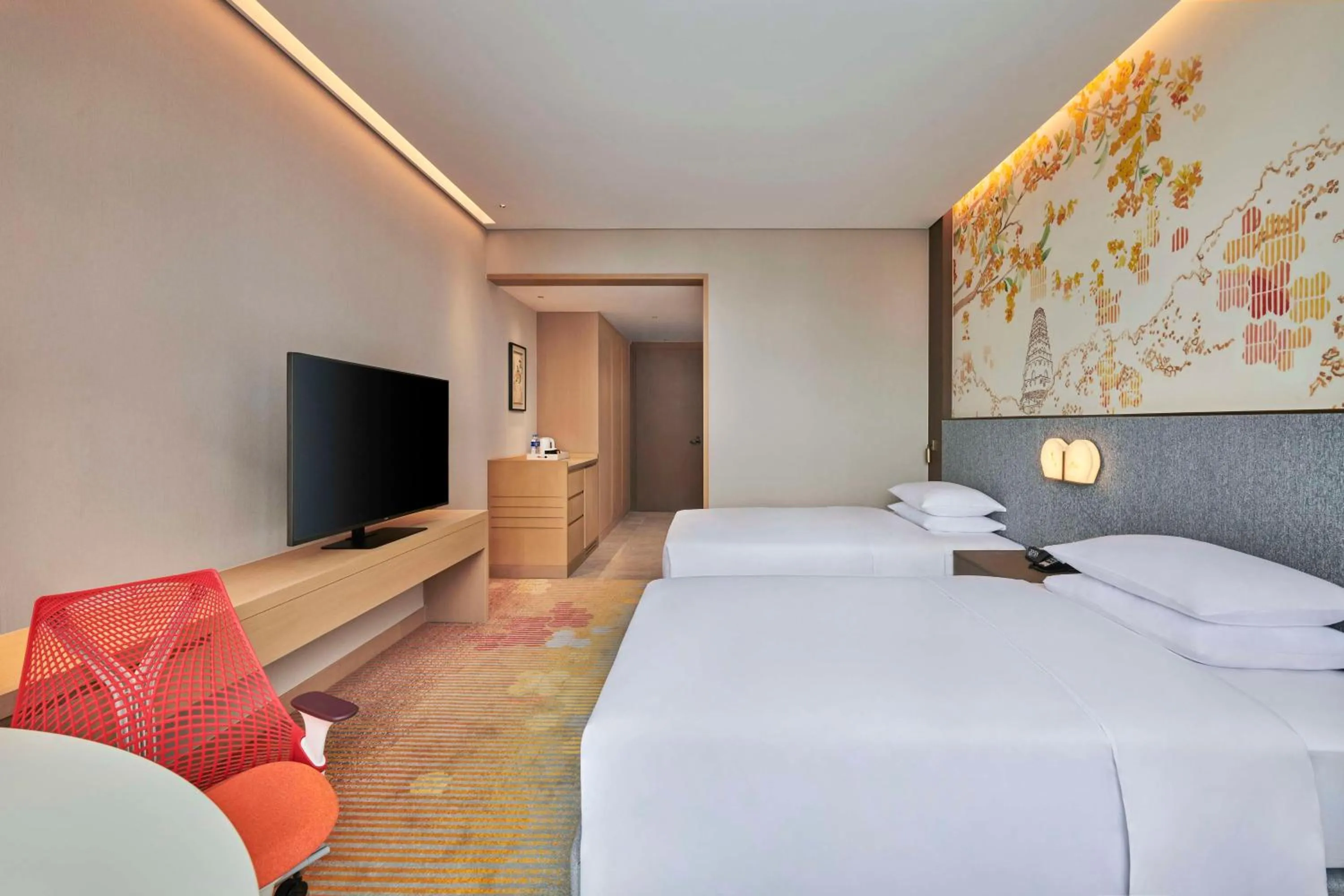 Bed in Hilton Garden Inn Suzhou Wuzhong