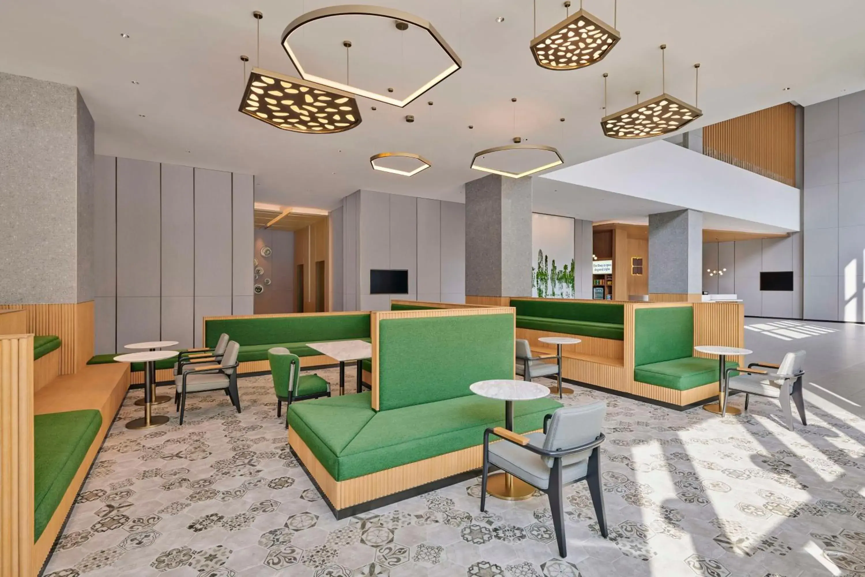 Lobby or reception in Hilton Garden Inn Suzhou Wuzhong Lobby or reception in Hilton Garden Inn Suzhou Wuzhong