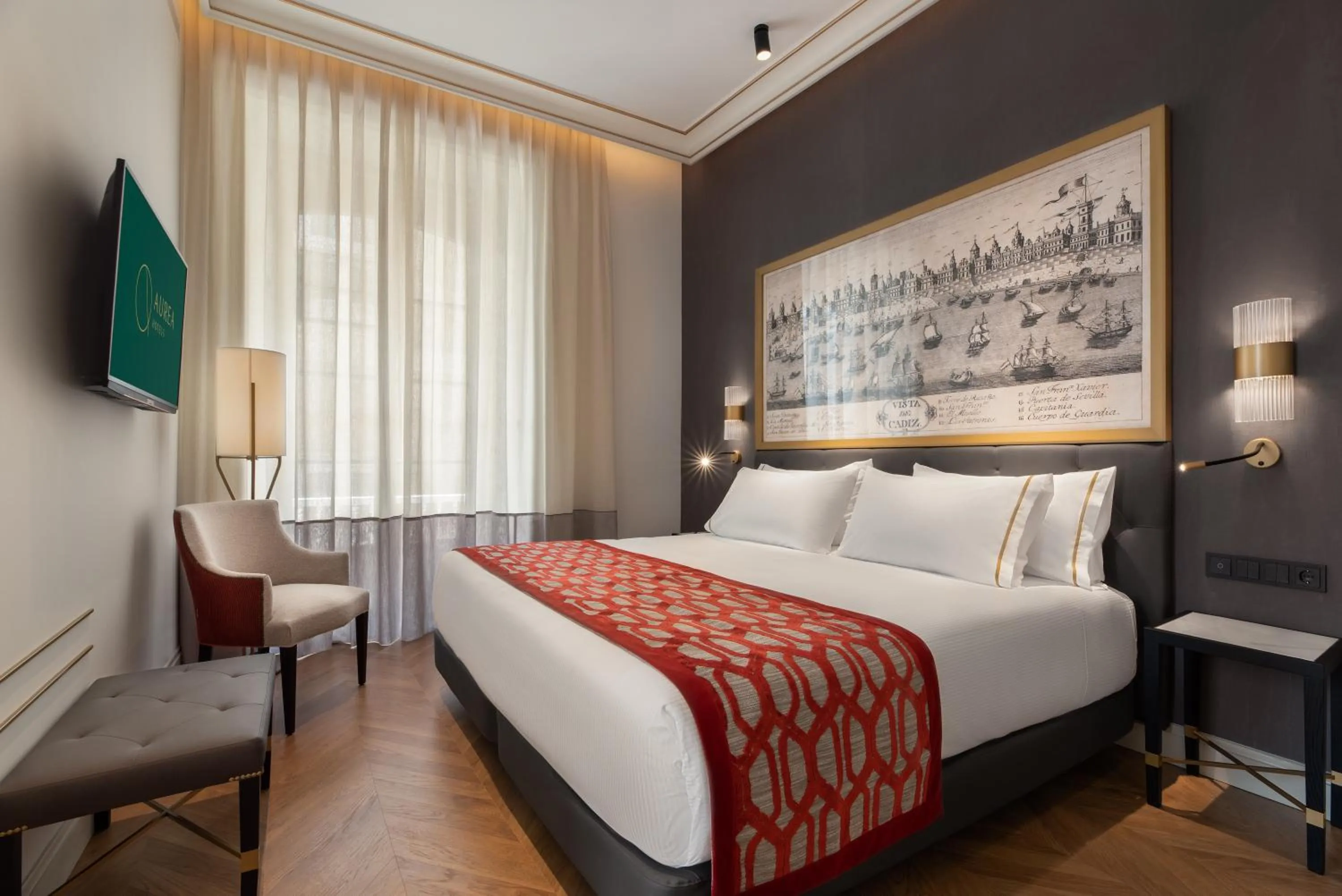 Bed in Áurea Casa Palacio Sagasta by Eurostars Hotel Company