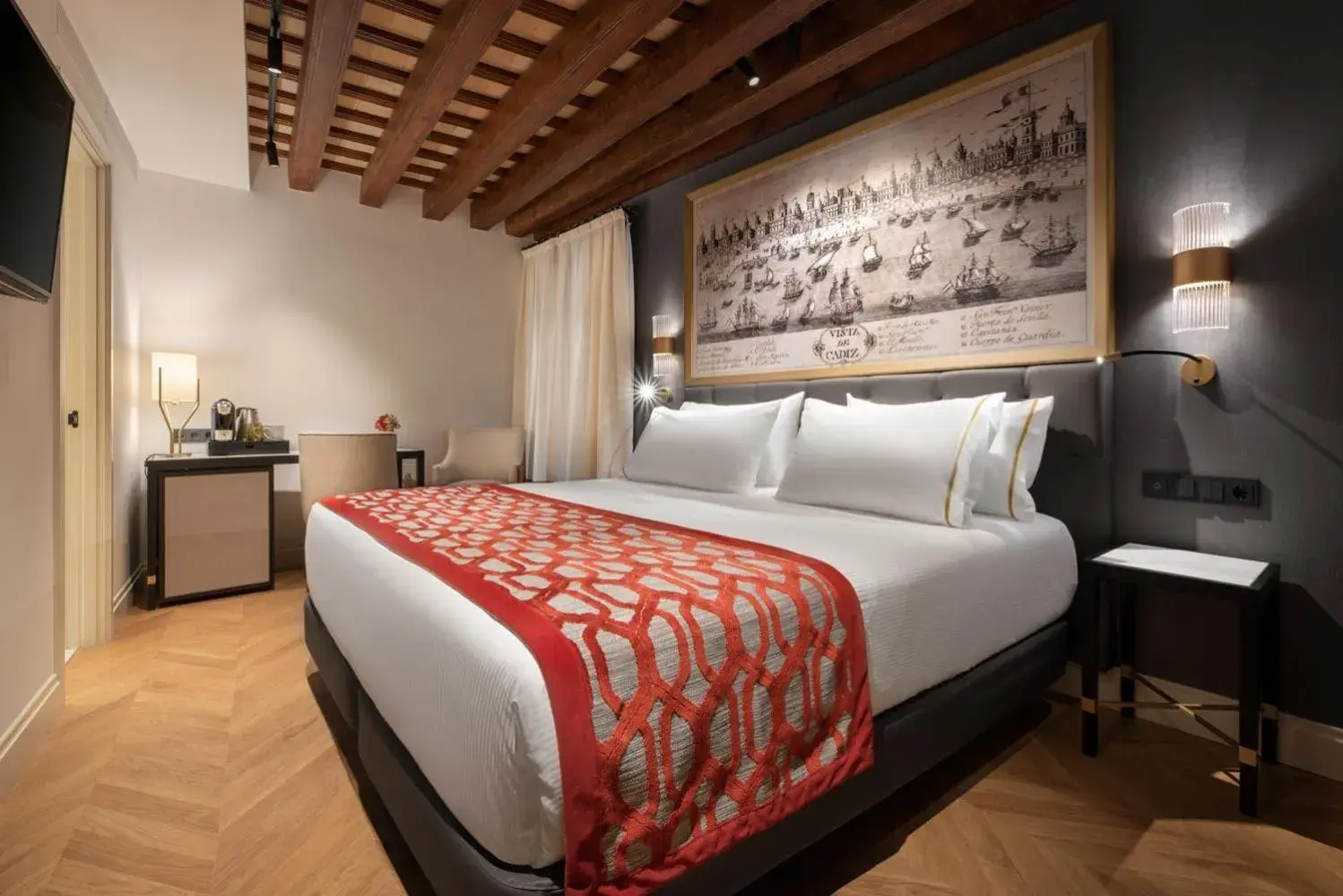 Bed in Áurea Casa Palacio Sagasta by Eurostars Hotel Company Bed in Áurea Casa Palacio Sagasta by Eurostars Hotel Company