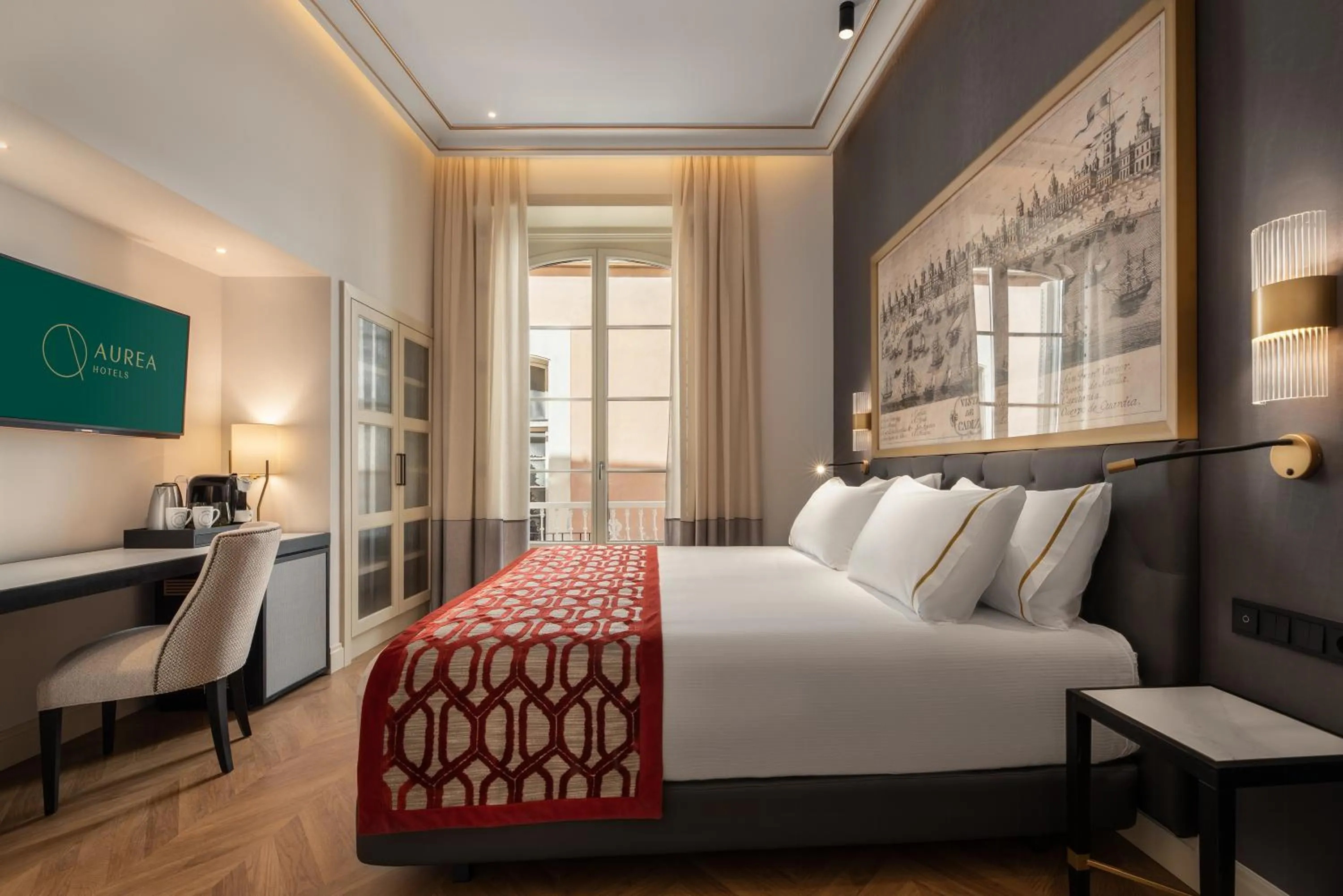 Bed in Áurea Casa Palacio Sagasta by Eurostars Hotel Company