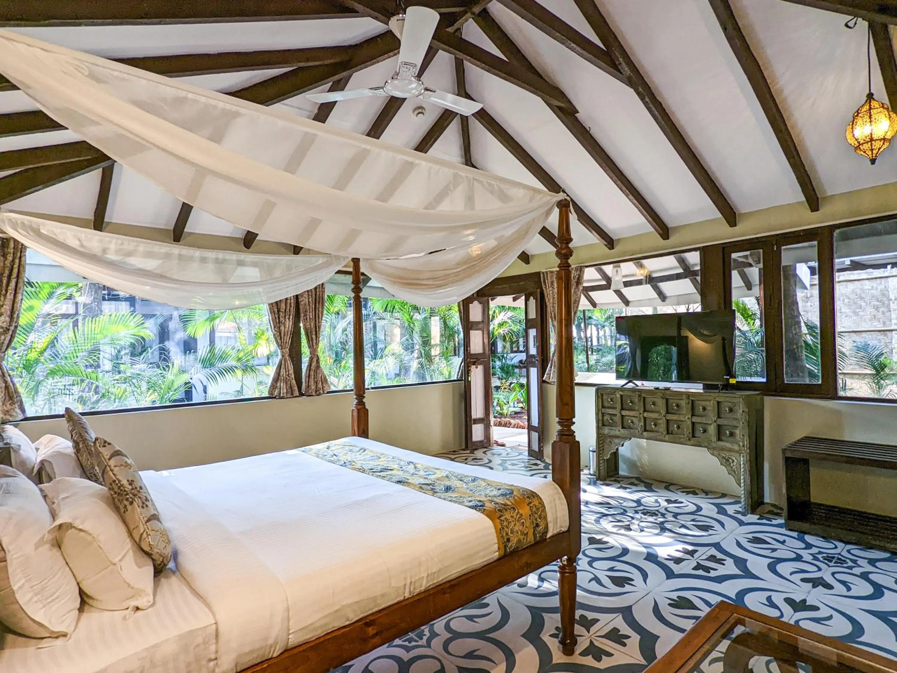 Bed in De Soul Sante Beach Resort Morjim Goa