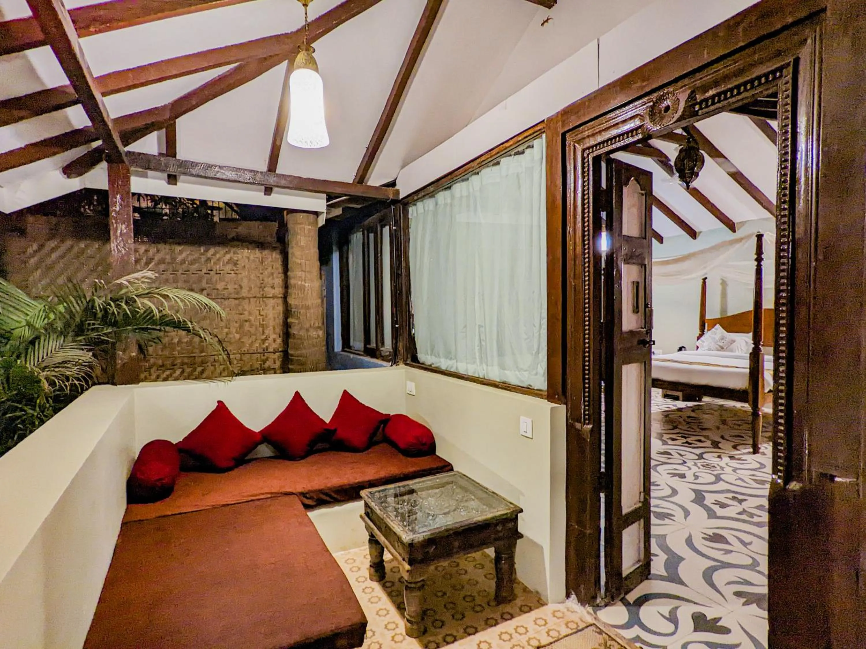 Living room in De Soul Sante Beach Resort Morjim Goa