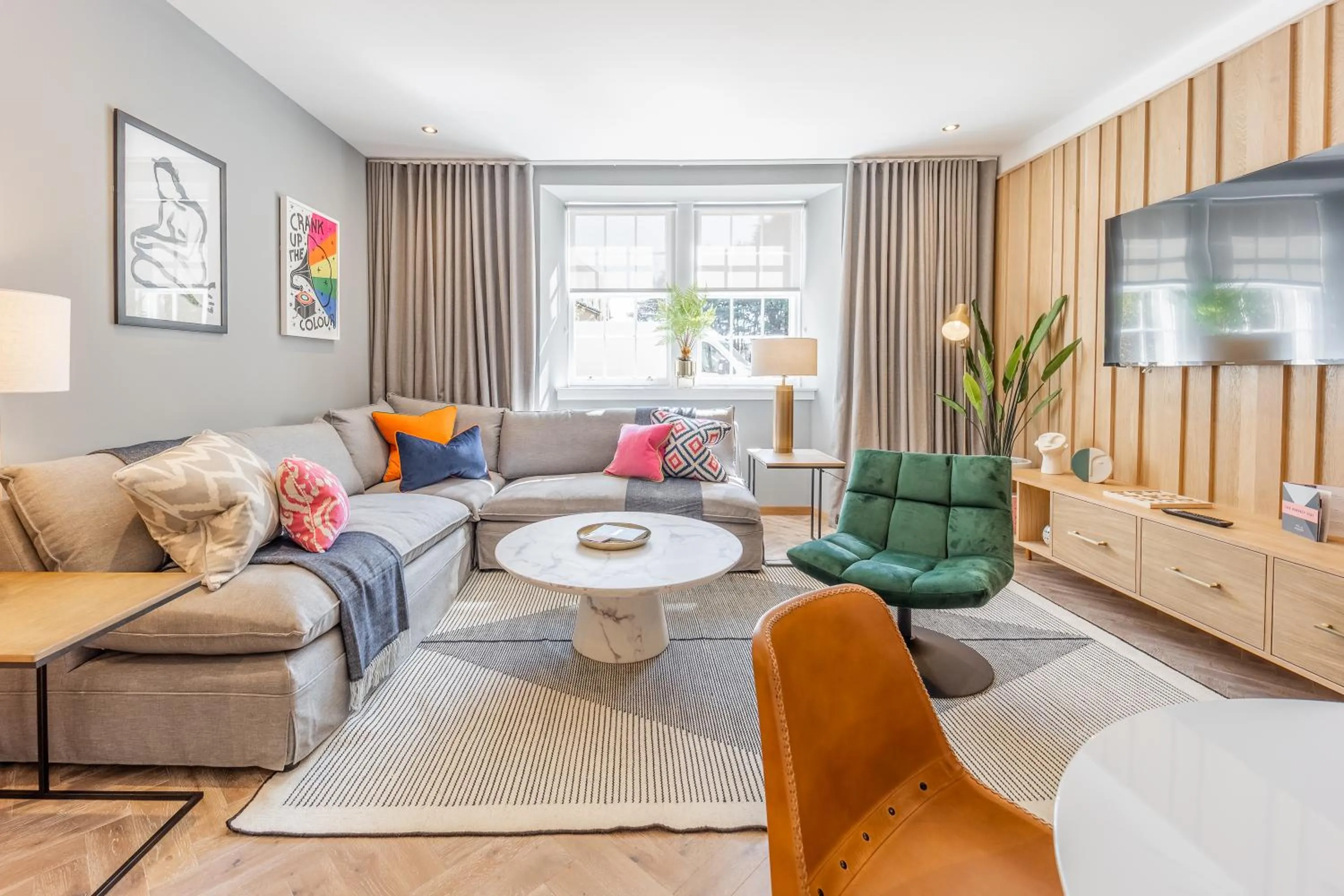 Living room in No1 Apartments St Andrews - South Street