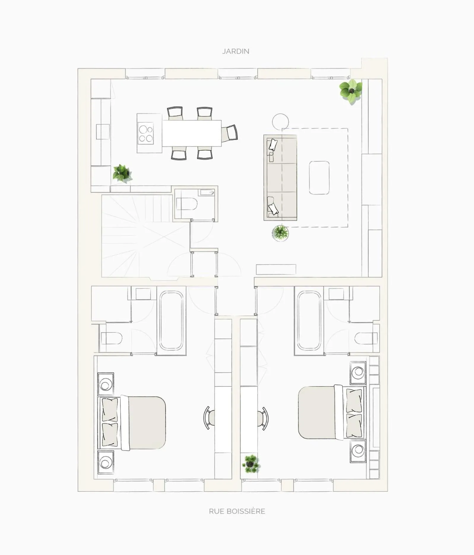 Floor plan in Maison Boissière BARNES Residences