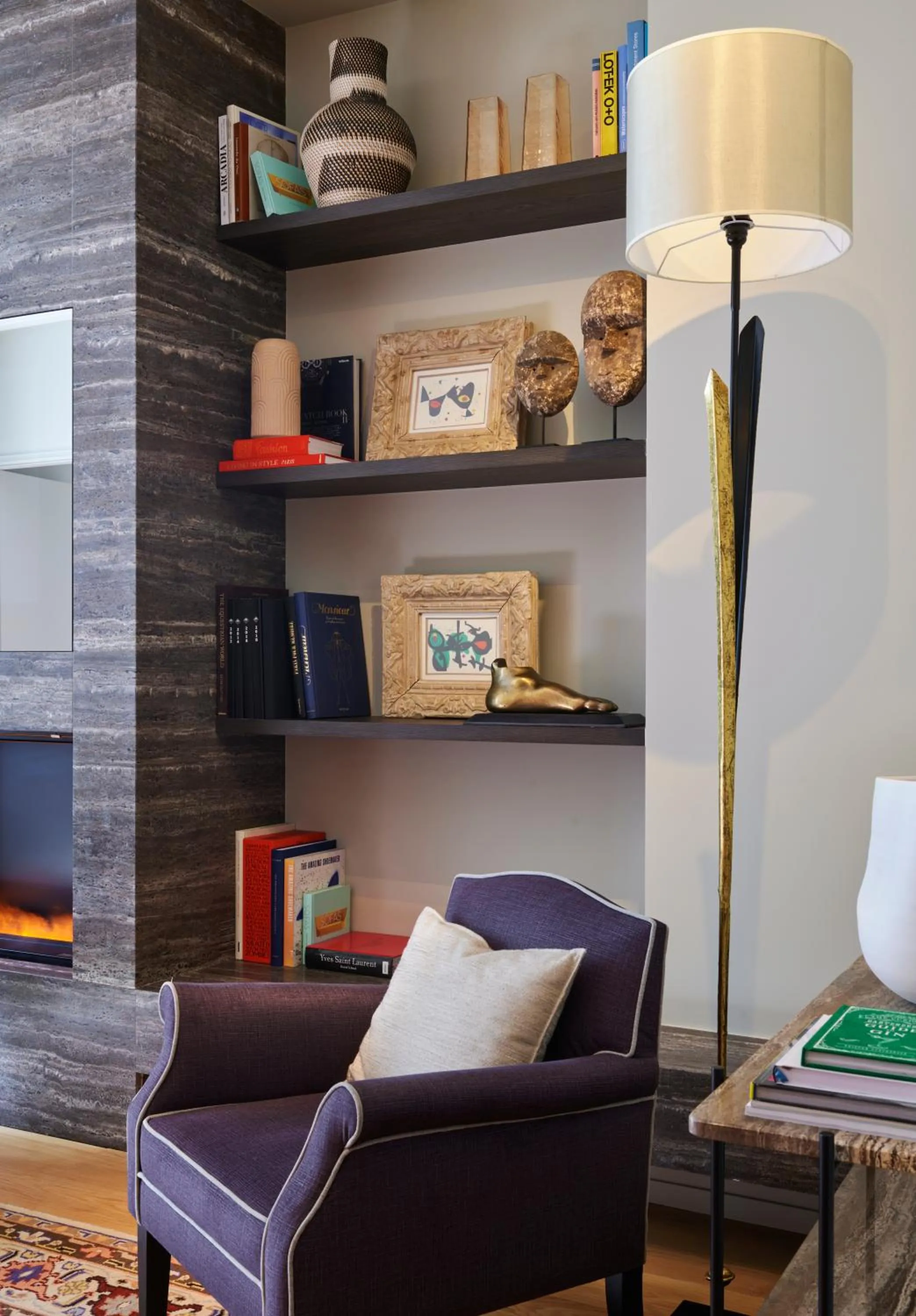 Library in Maison Boissière BARNES Residences