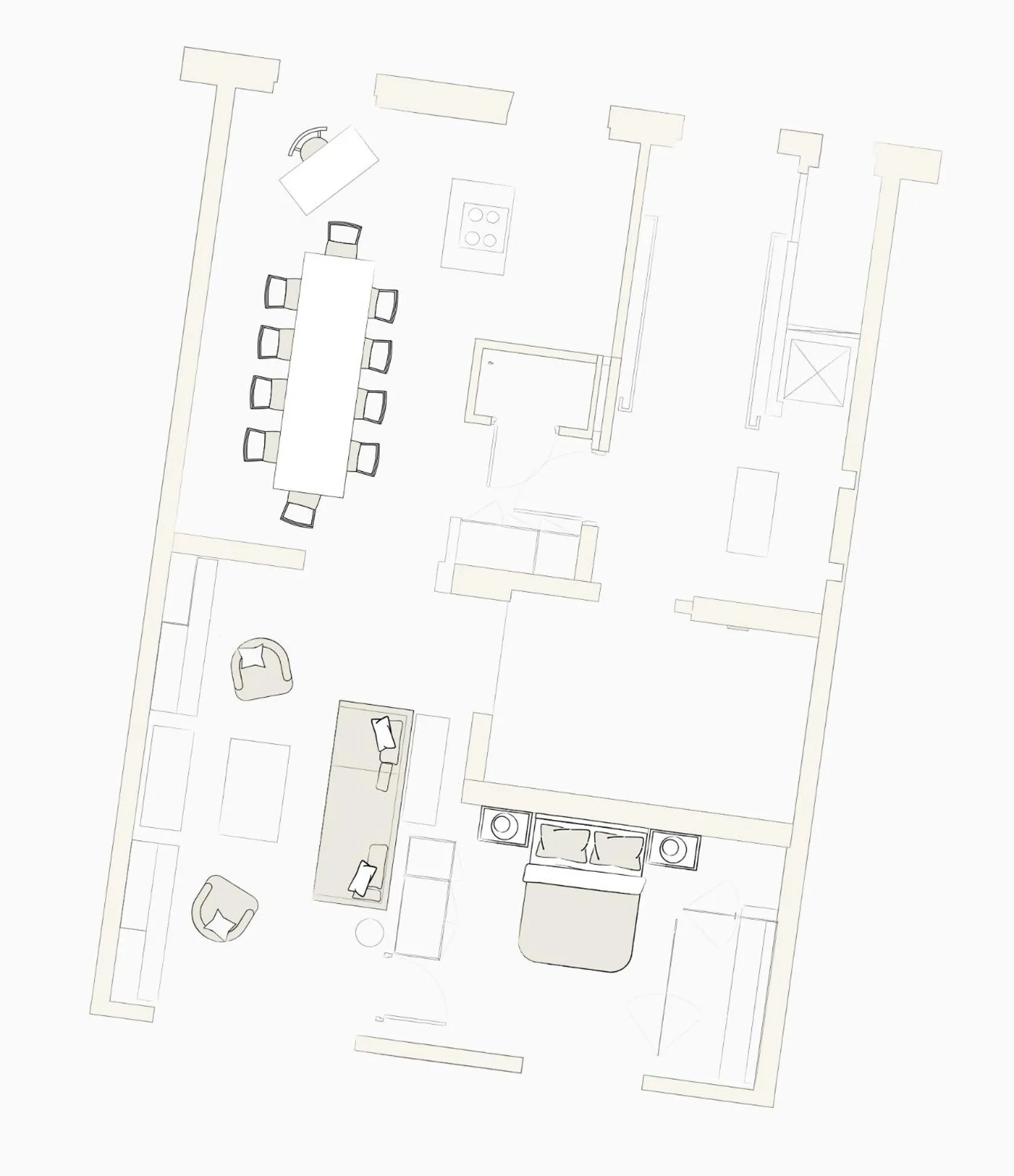 Floor plan in Maison Boissière BARNES Residences