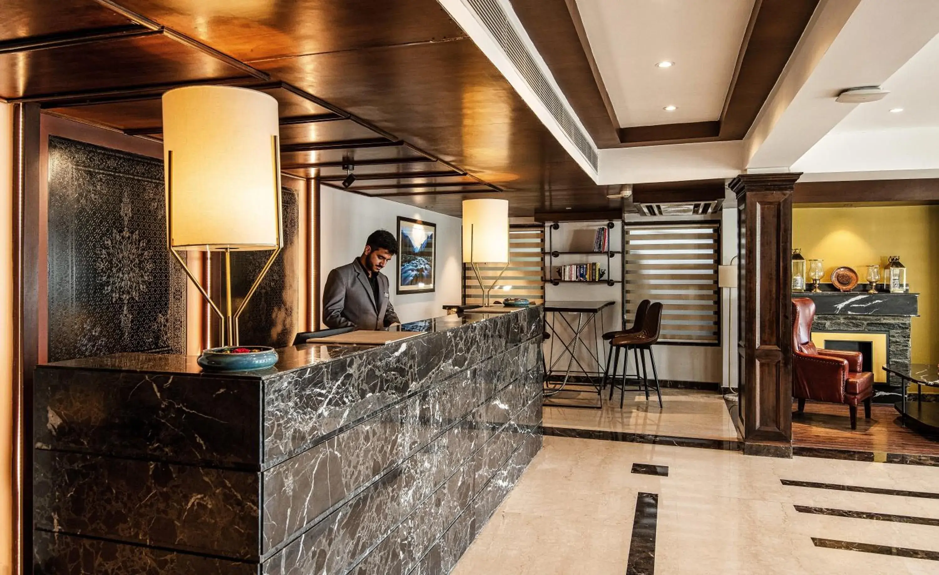 Lobby or reception in The Vintage Srinagar at Dal Lake Lobby or reception in The Vintage Srinagar at Dal Lake