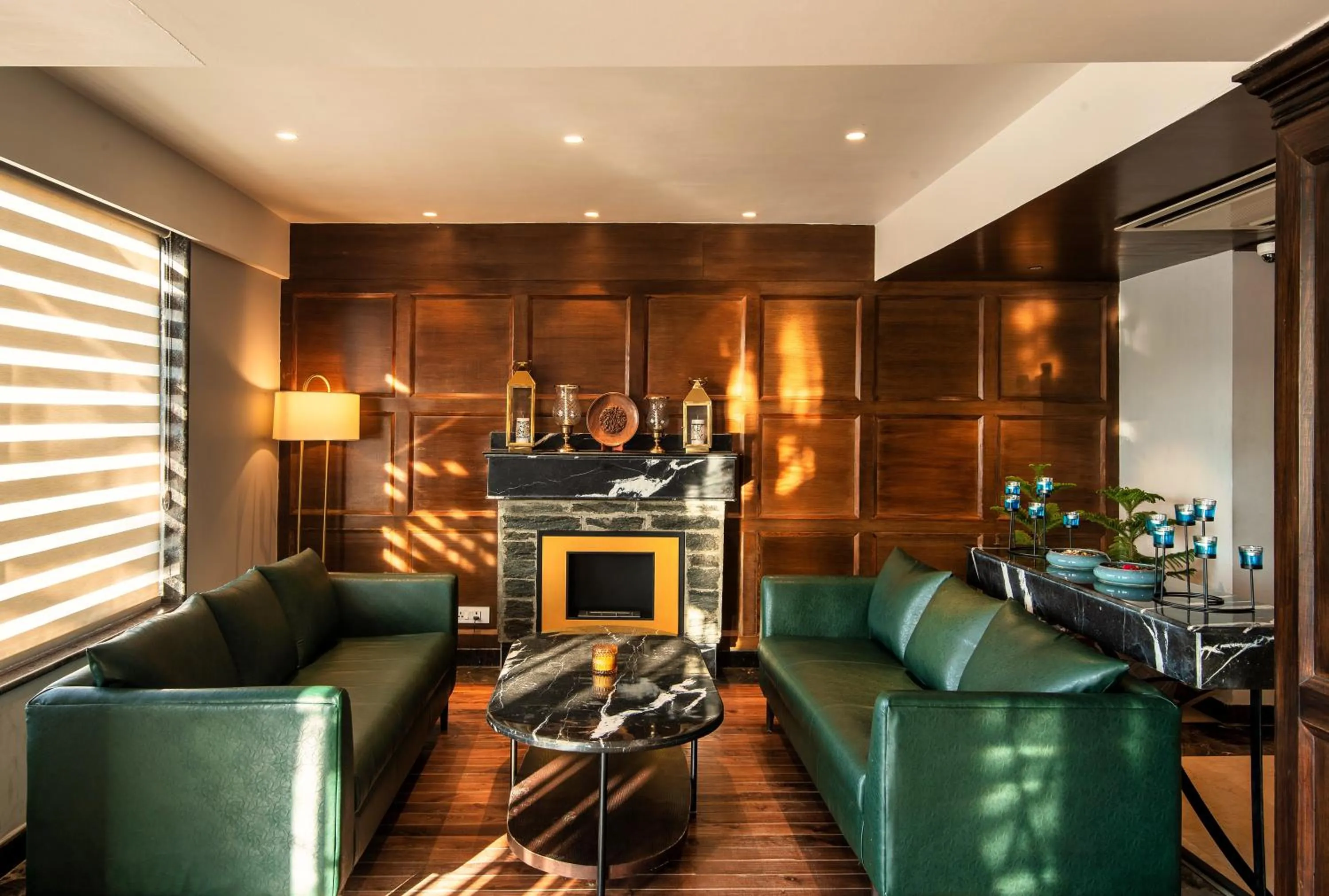 Seating area in The Vintage Srinagar at Dal Lake