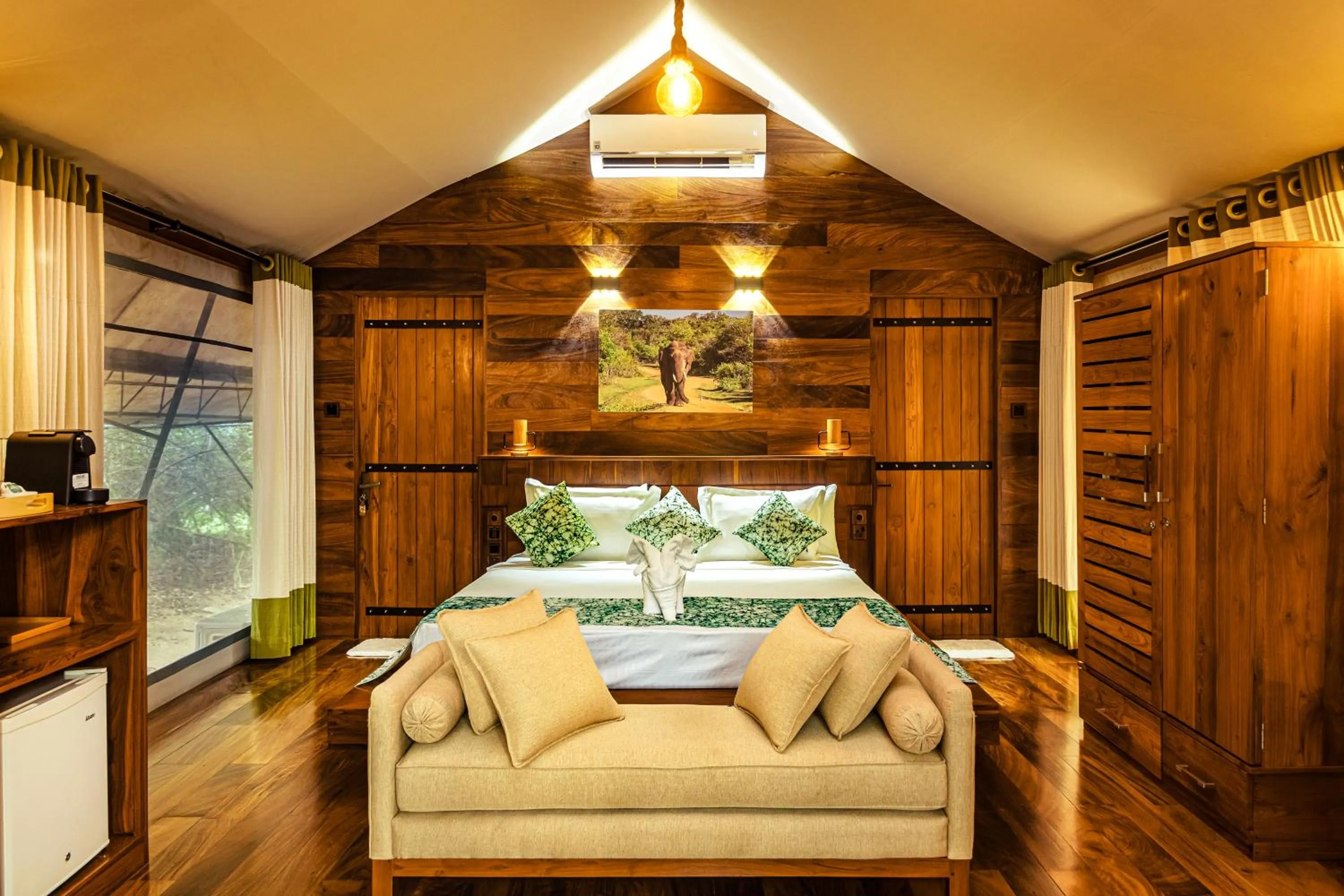 Seating area in Leopard Reach Yala by Seven Angels