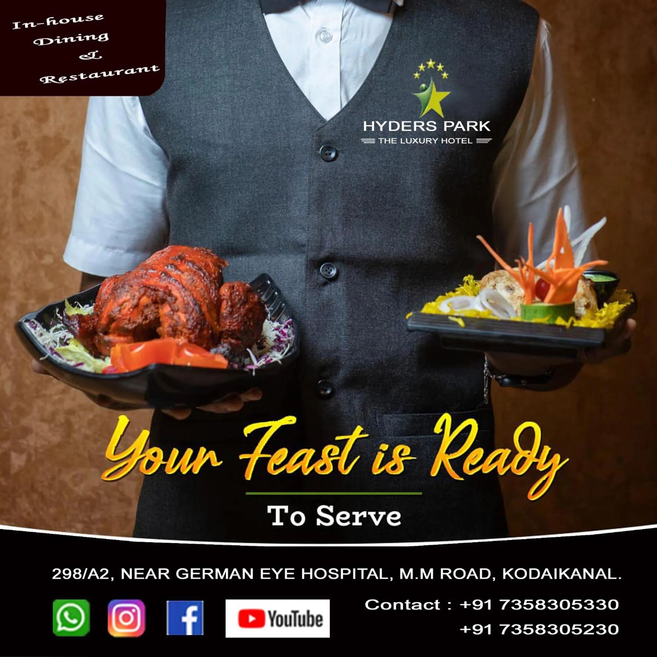 Food in HYDERS PARK- THE LUXURY HOTEL