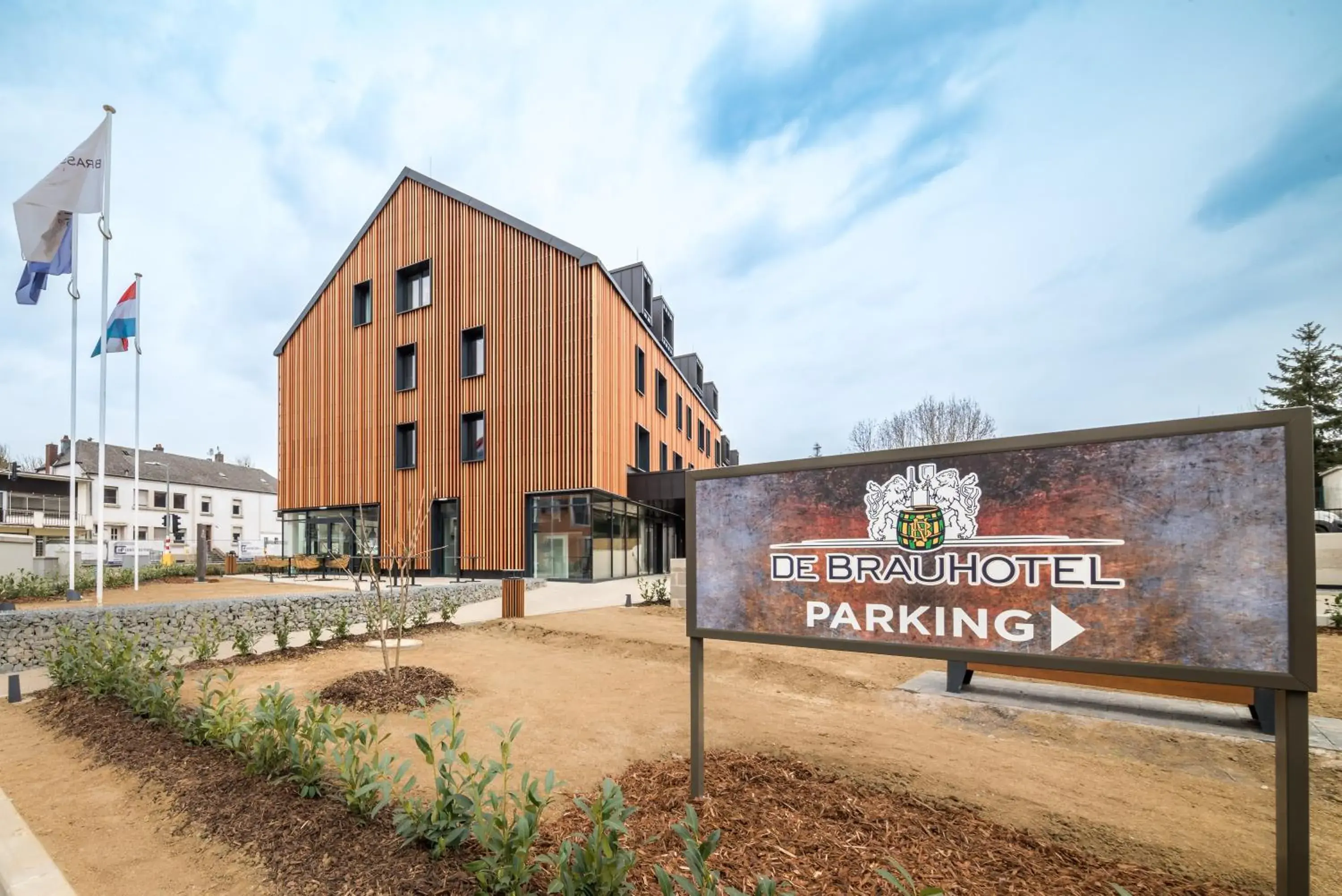 Property building in De Brauhotel - Hôtel de la Brasserie Nationale Property building in De Brauhotel - Hôtel de la Brasserie Nationale