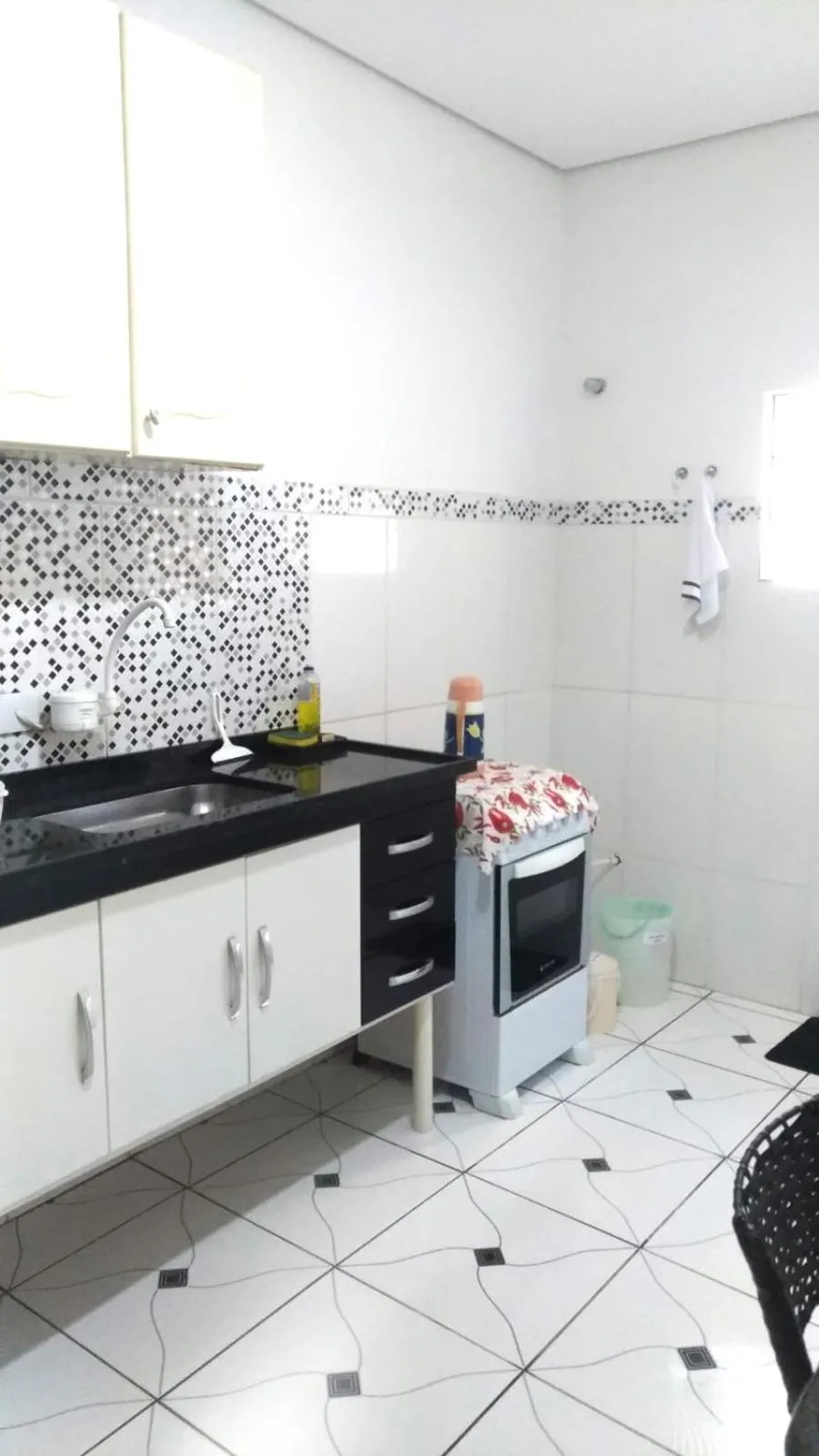 Communal kitchen in Pousada Montanha da Pedra Grande