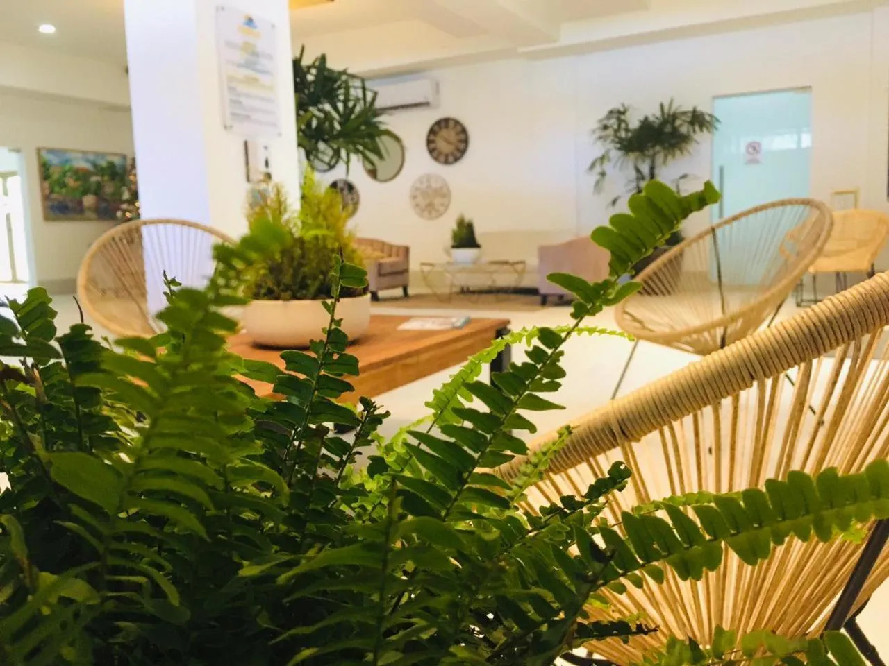 Seating area in Halibut Hotel