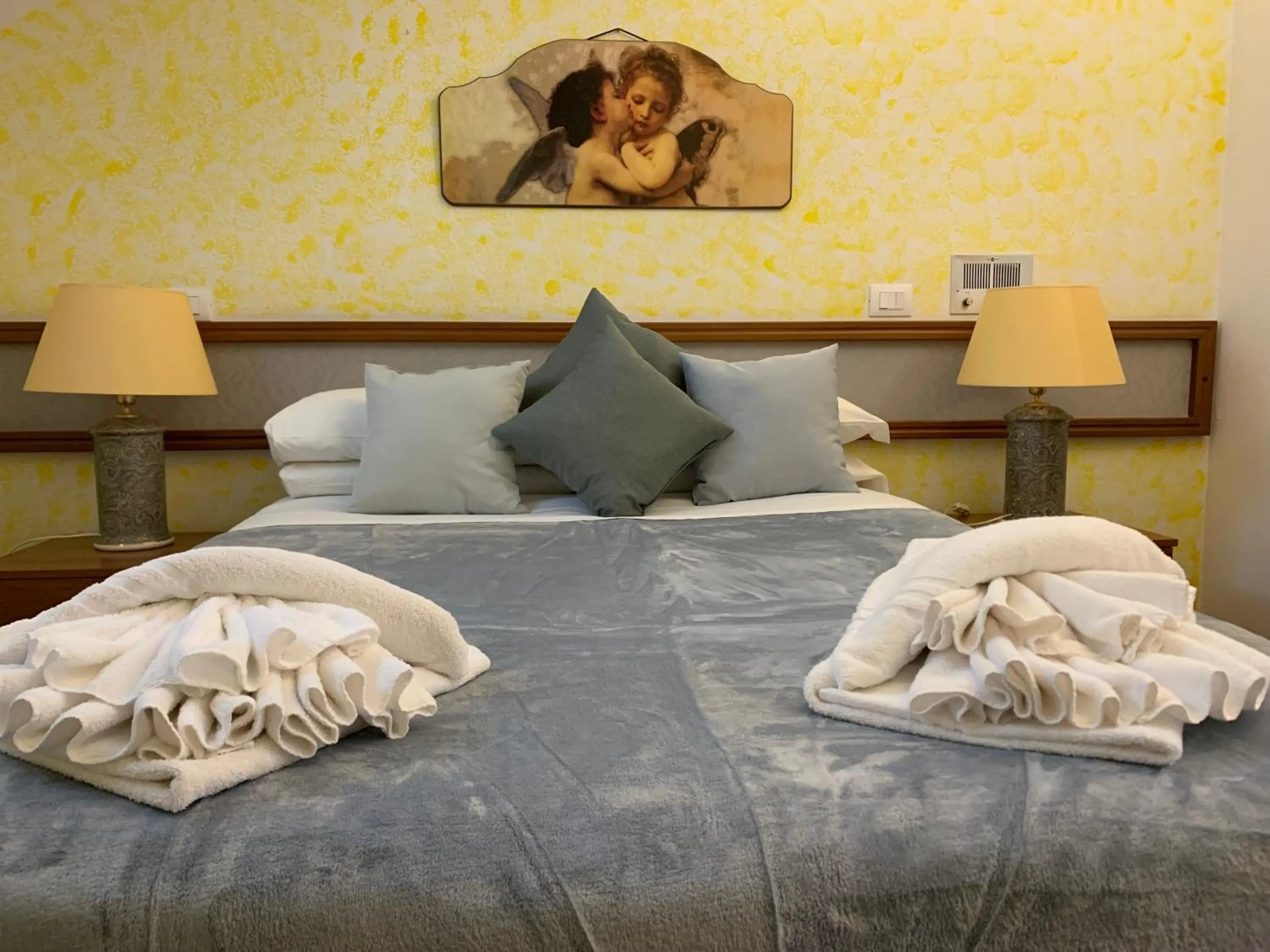 Bed in Hotel Cristallo Gran Sasso