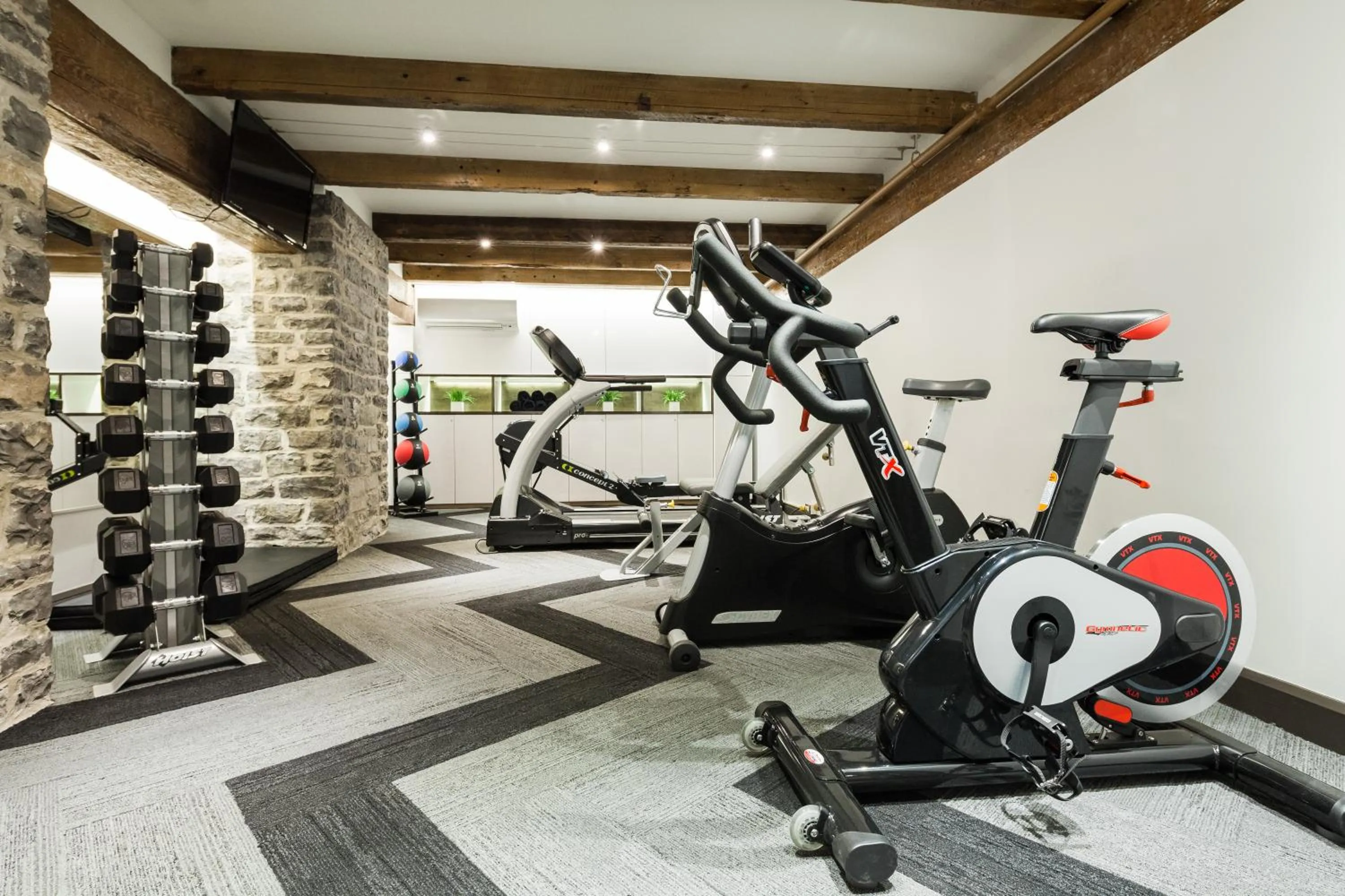Fitness centre/facilities in Hôtel des Coutellier