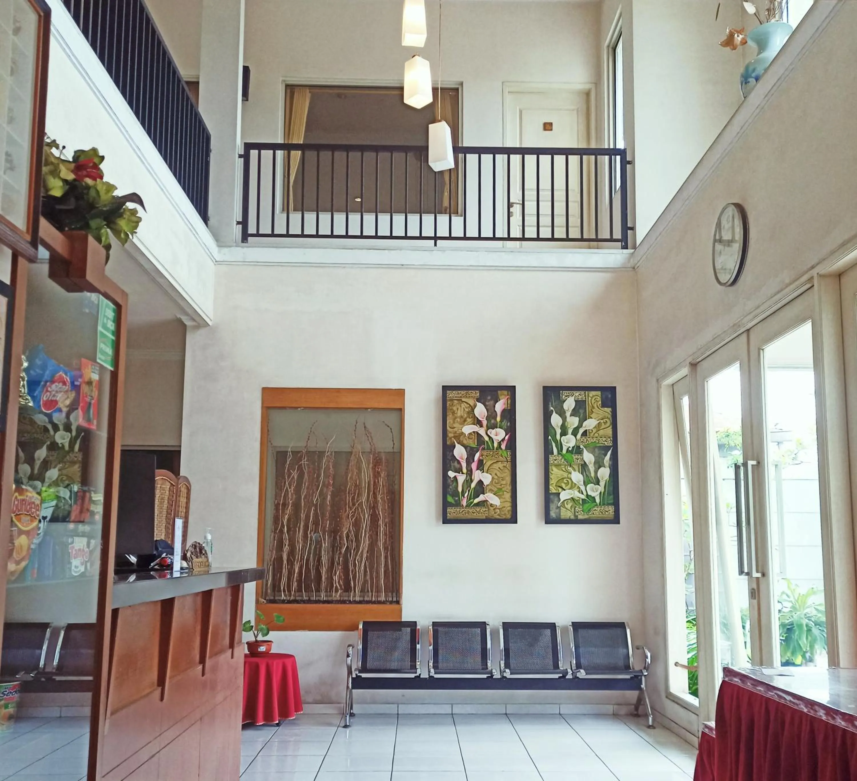 Lobby or reception in Hotel Flamboyan