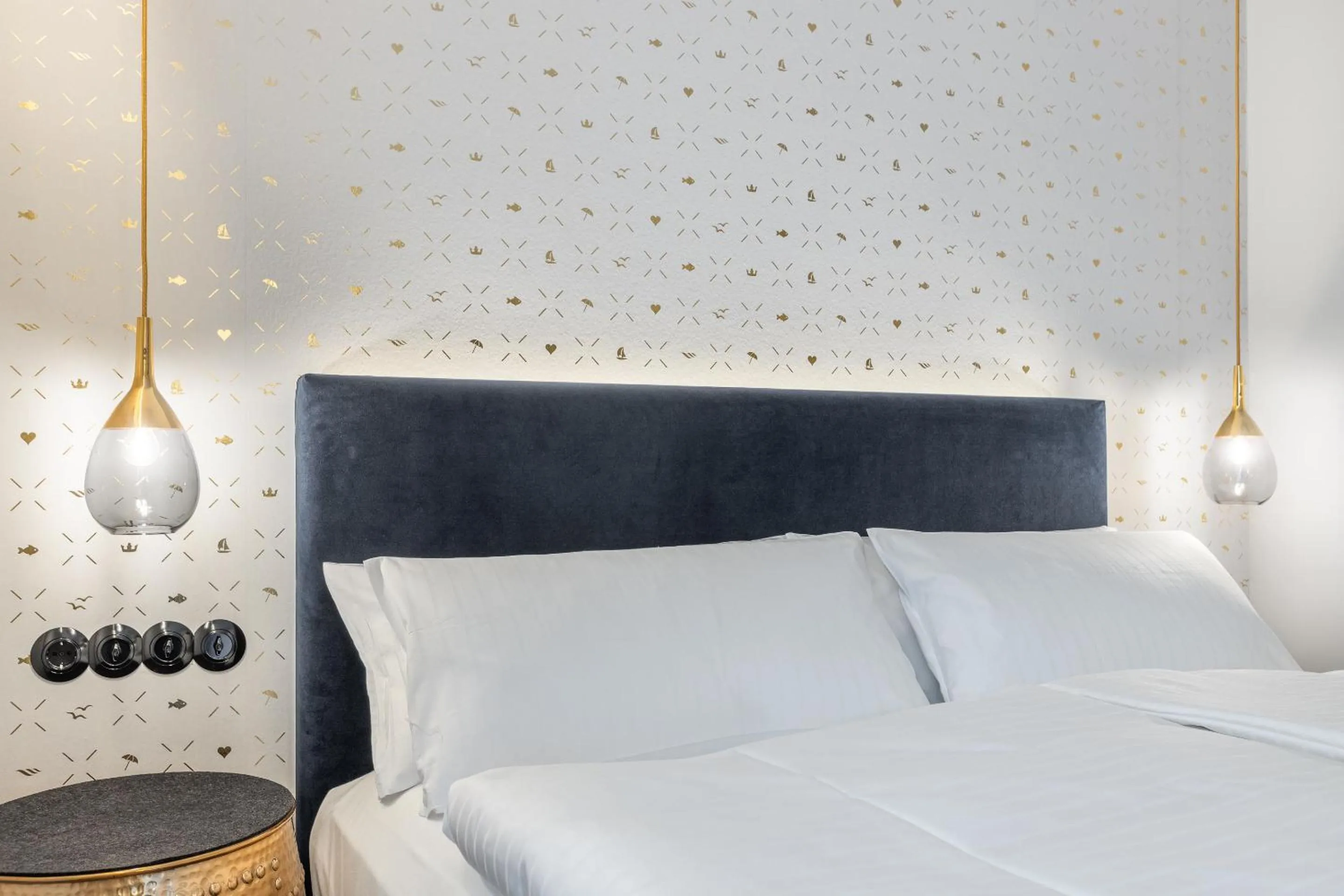 Bed in I LOVE SYLT Hotel Terminus ADULTS ONLY