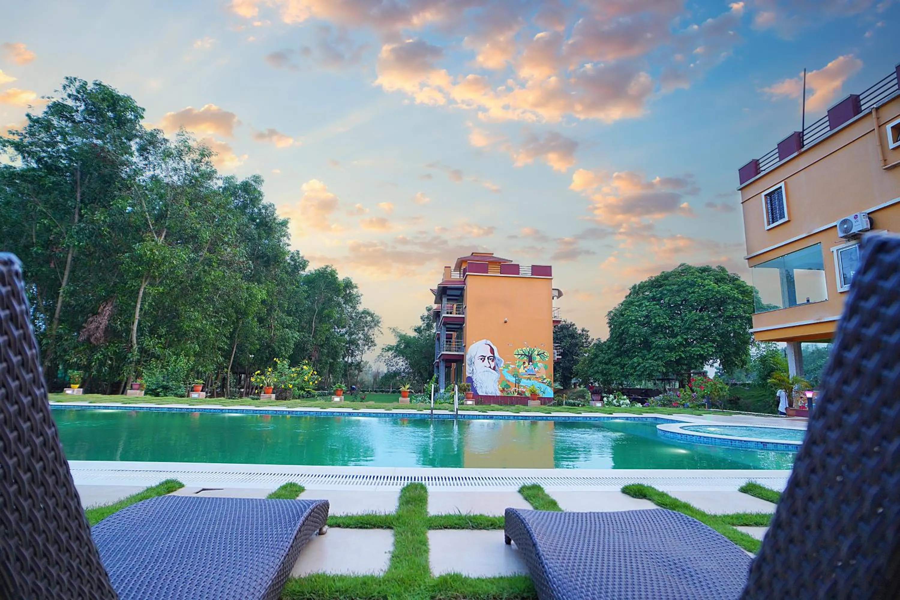 Property building in Resort Neel Nirjan !! Best Family Couple friendly family Resort!!