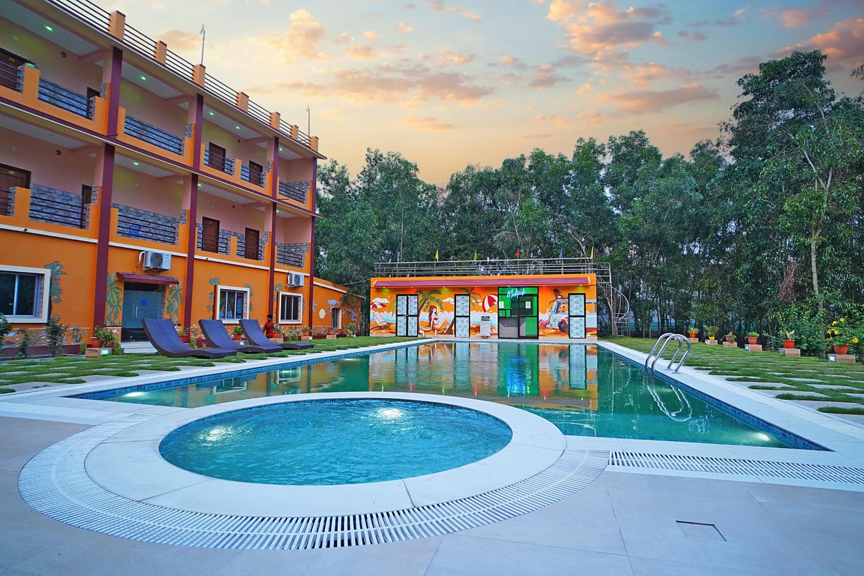 Property building in Resort Neel Nirjan !! Best Family Couple friendly family Resort!!