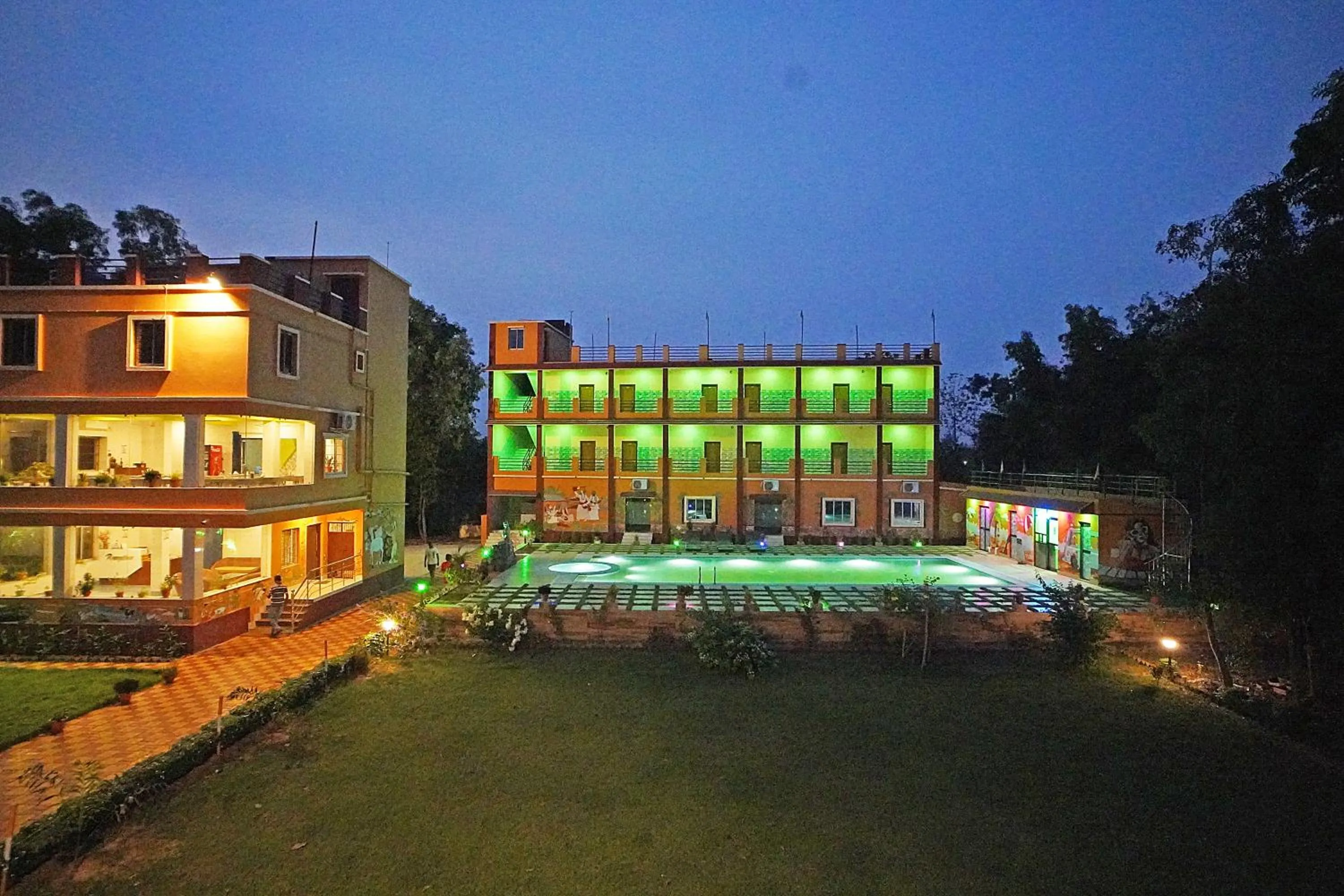 Property building in Resort Neel Nirjan !! Best Family Couple friendly family Resort!!