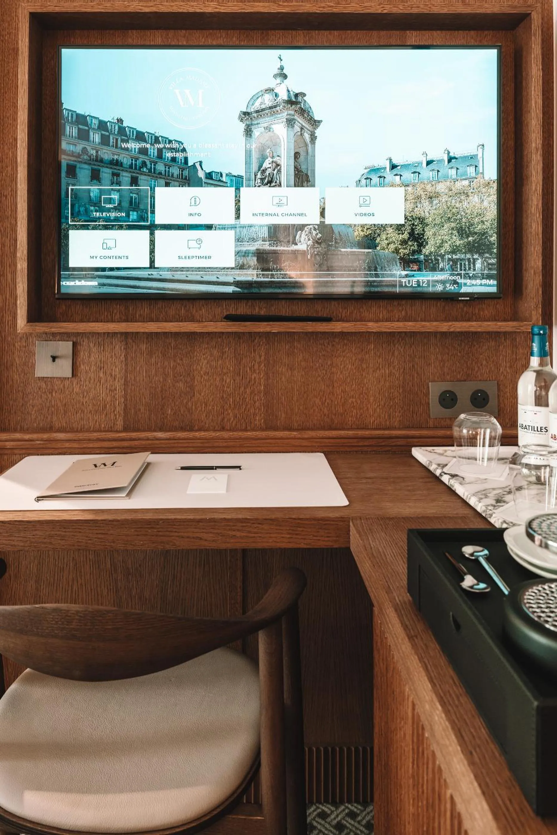 TV and multimedia in Hôtel Villa Madame - Saint-Germain-des-Prés