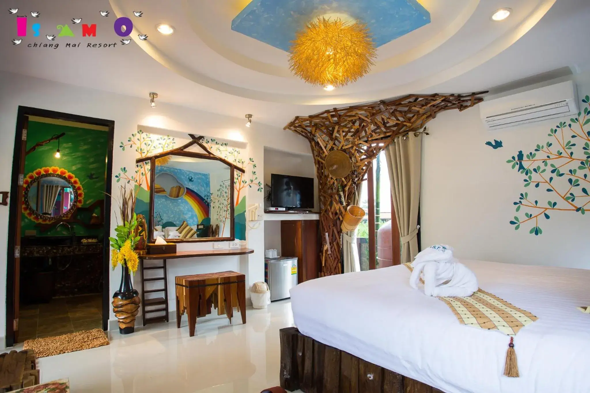 Bed in Is Am O Chiang Mai Resort Bed in Is Am O Chiang Mai Resort