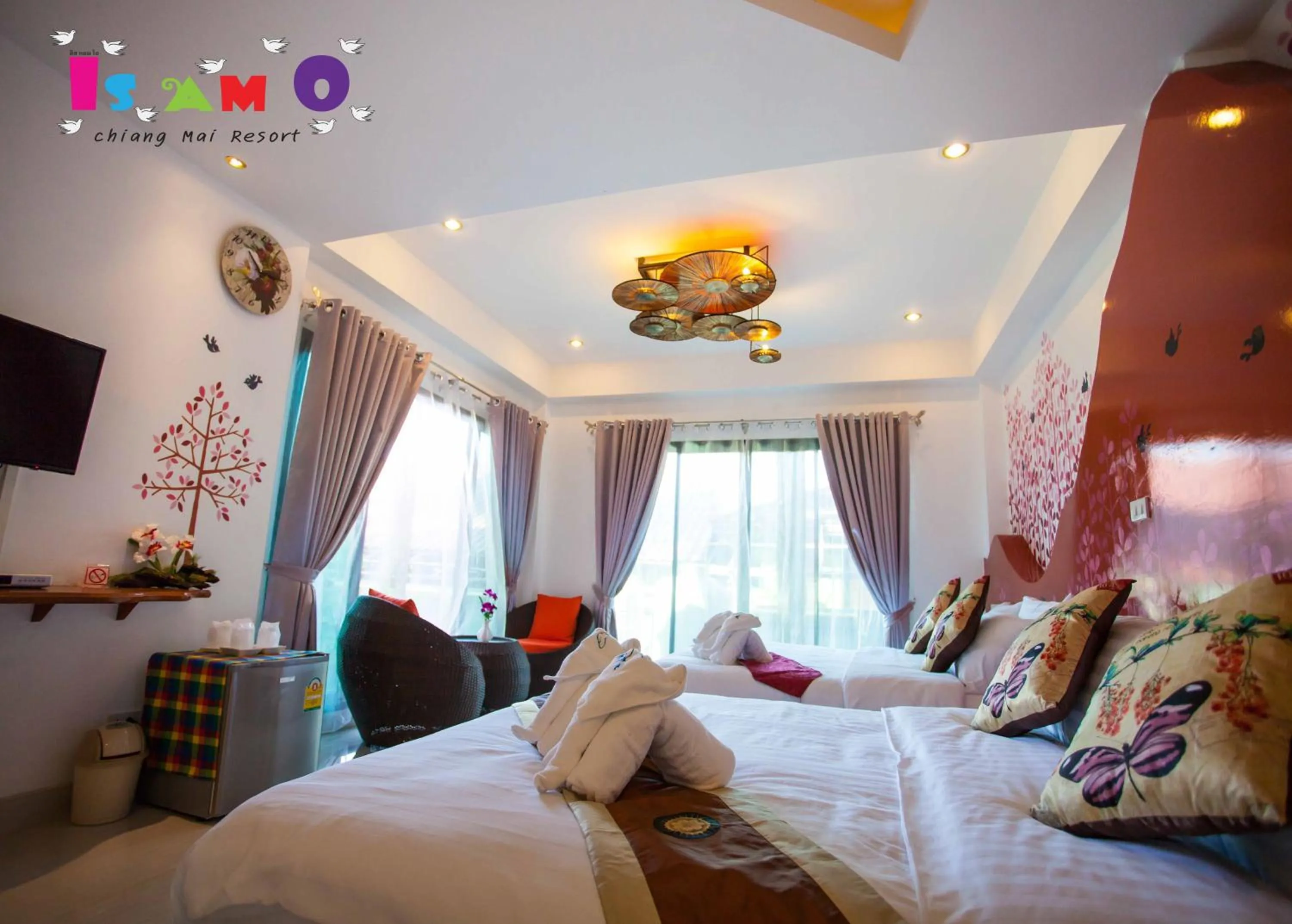 Bed in Is Am O Chiang Mai Resort