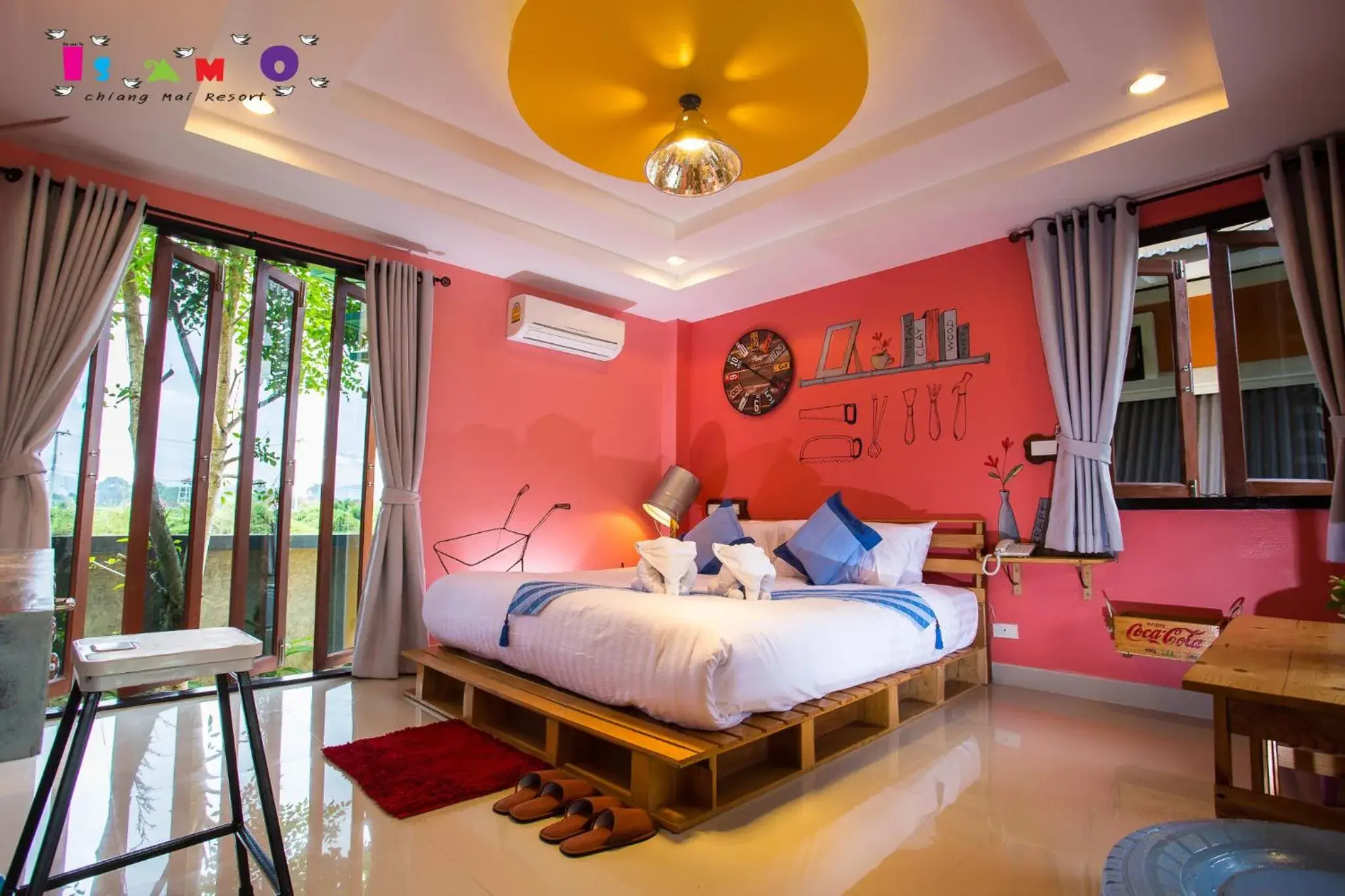 Bed in Is Am O Chiang Mai Resort Bed in Is Am O Chiang Mai Resort