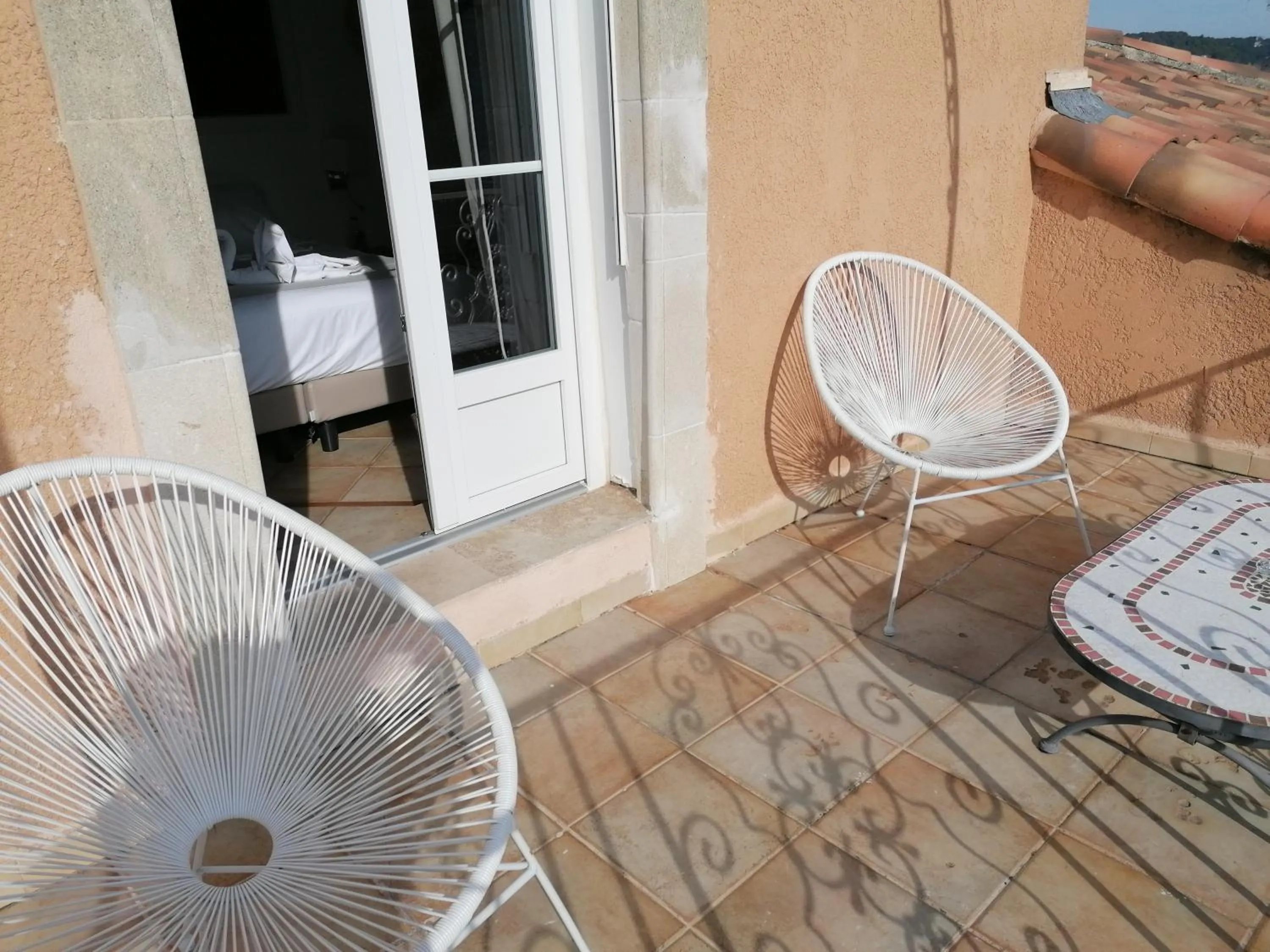 Patio in DOMAINE DE LA NERTHE- HOTEL PROVENCE MEDITERRANEE