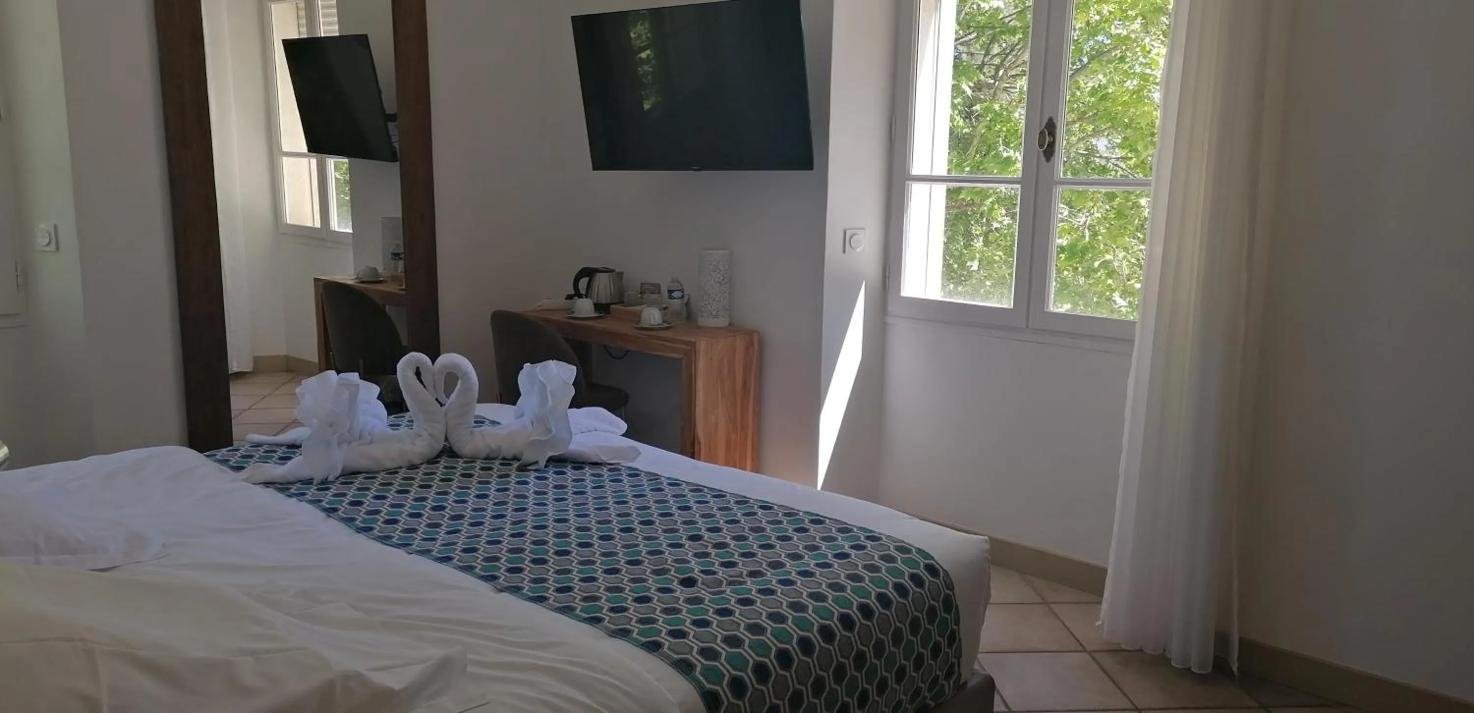 Photo of the whole room, Bed in DOMAINE DE LA NERTHE- HOTEL PROVENCE MEDITERRANEE