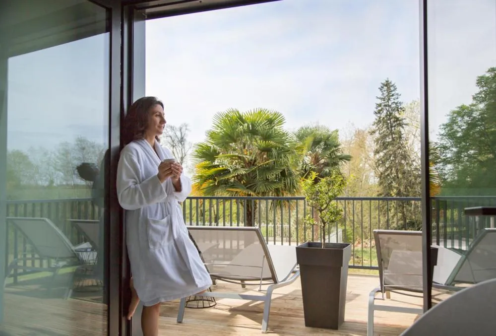 Spa and wellness centre/facilities in Logis Hôtel Restaurant Château Bellevue