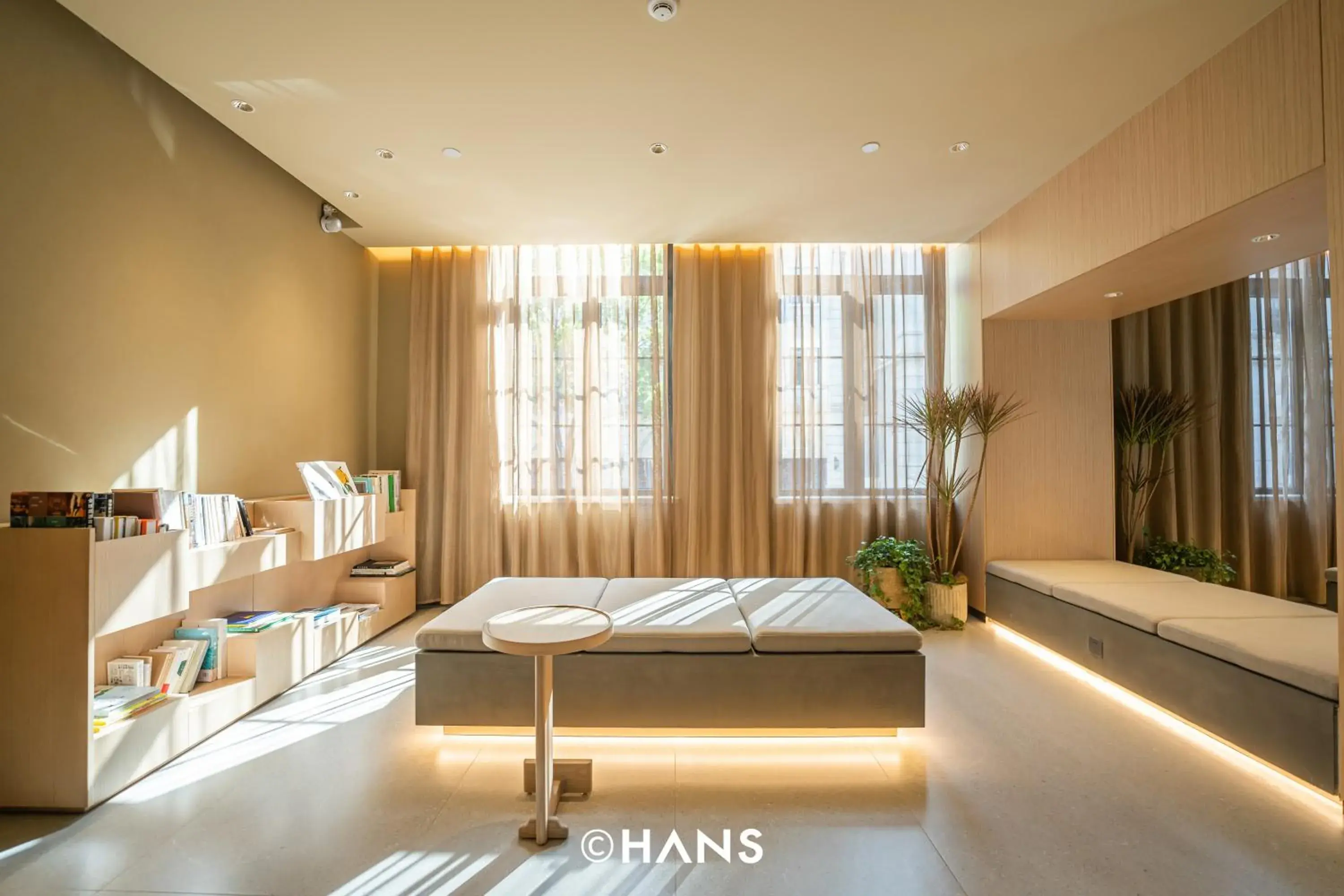 Lounge or bar, Bed in HOTEL ANDI Townscape Wuhan Lounge or bar, Bed in HOTEL ANDI Townscape Wuhan