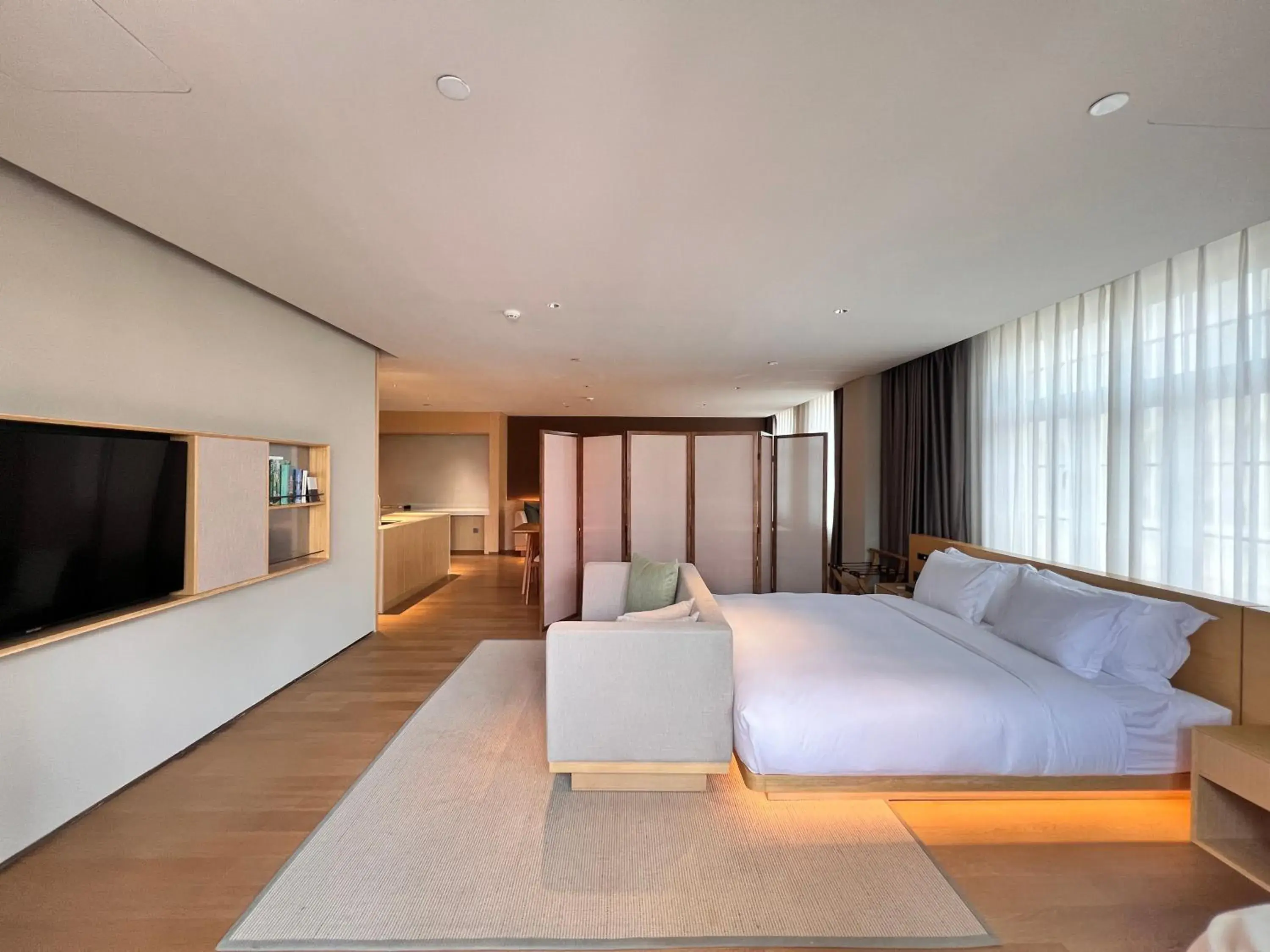 Bed in HOTEL ANDI Townscape Wuhan Bed in HOTEL ANDI Townscape Wuhan