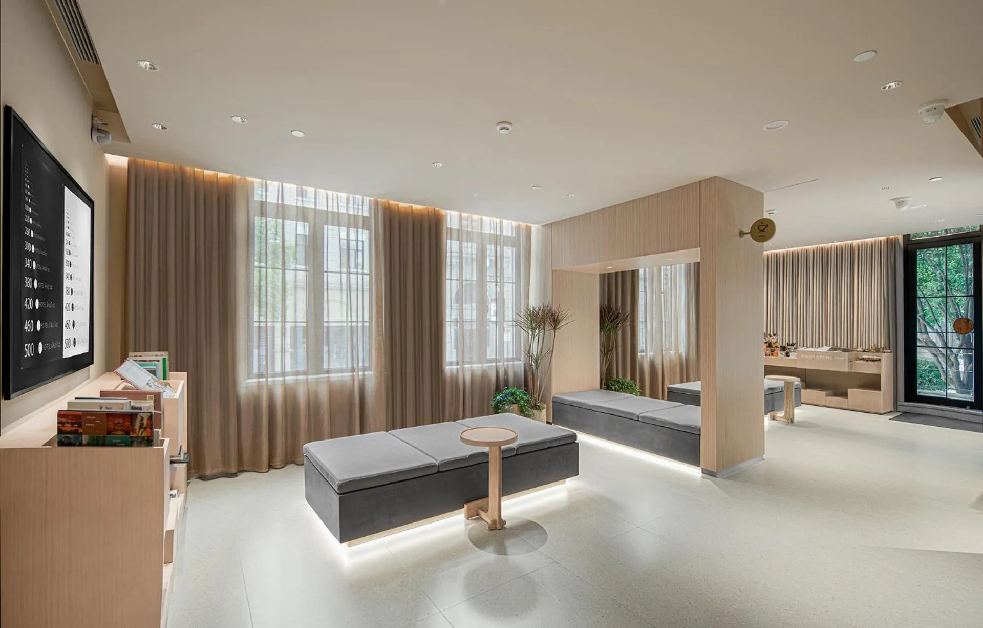 Bed in HOTEL ANDI Townscape Wuhan