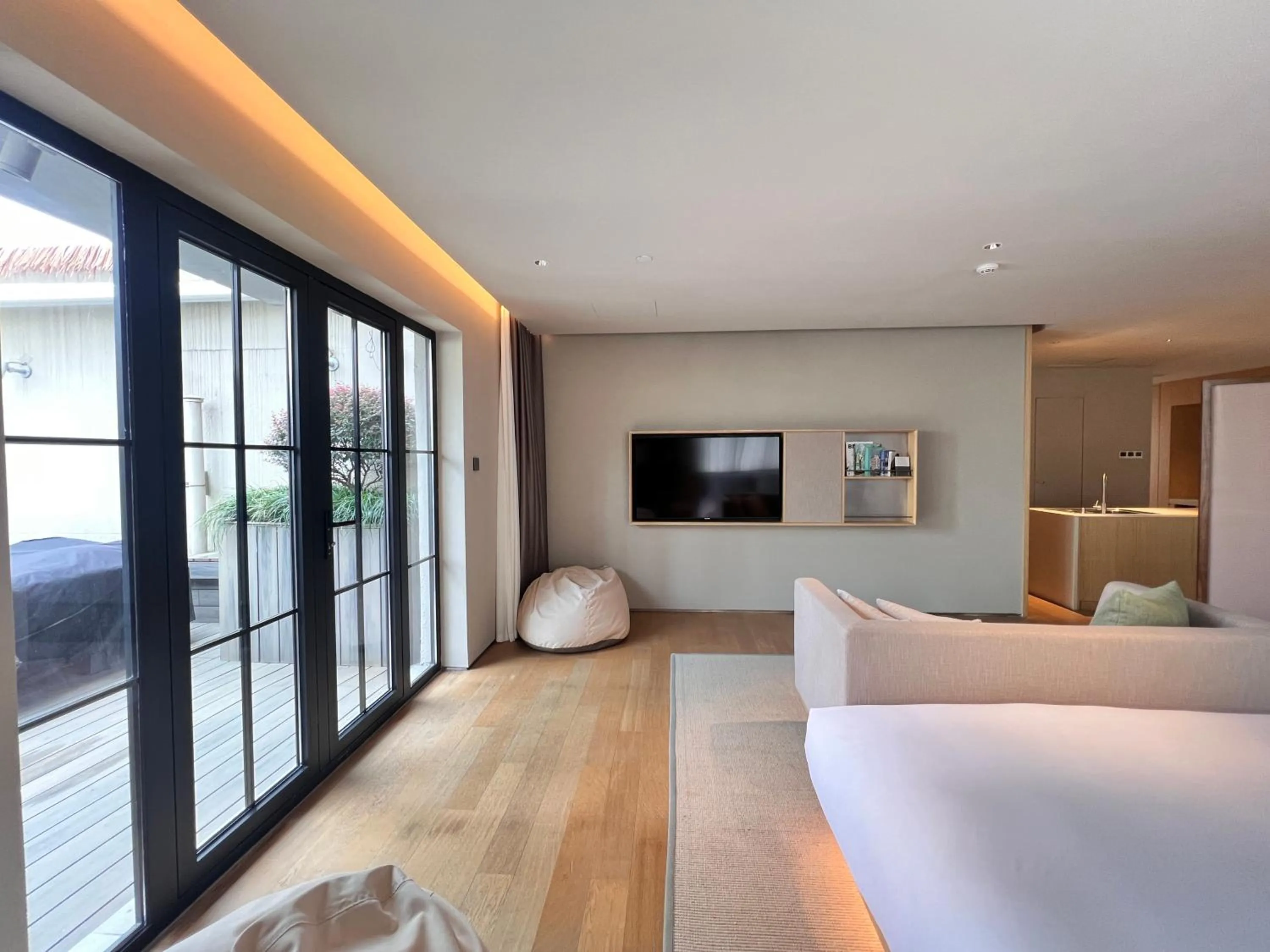 Bed in HOTEL ANDI Townscape Wuhan