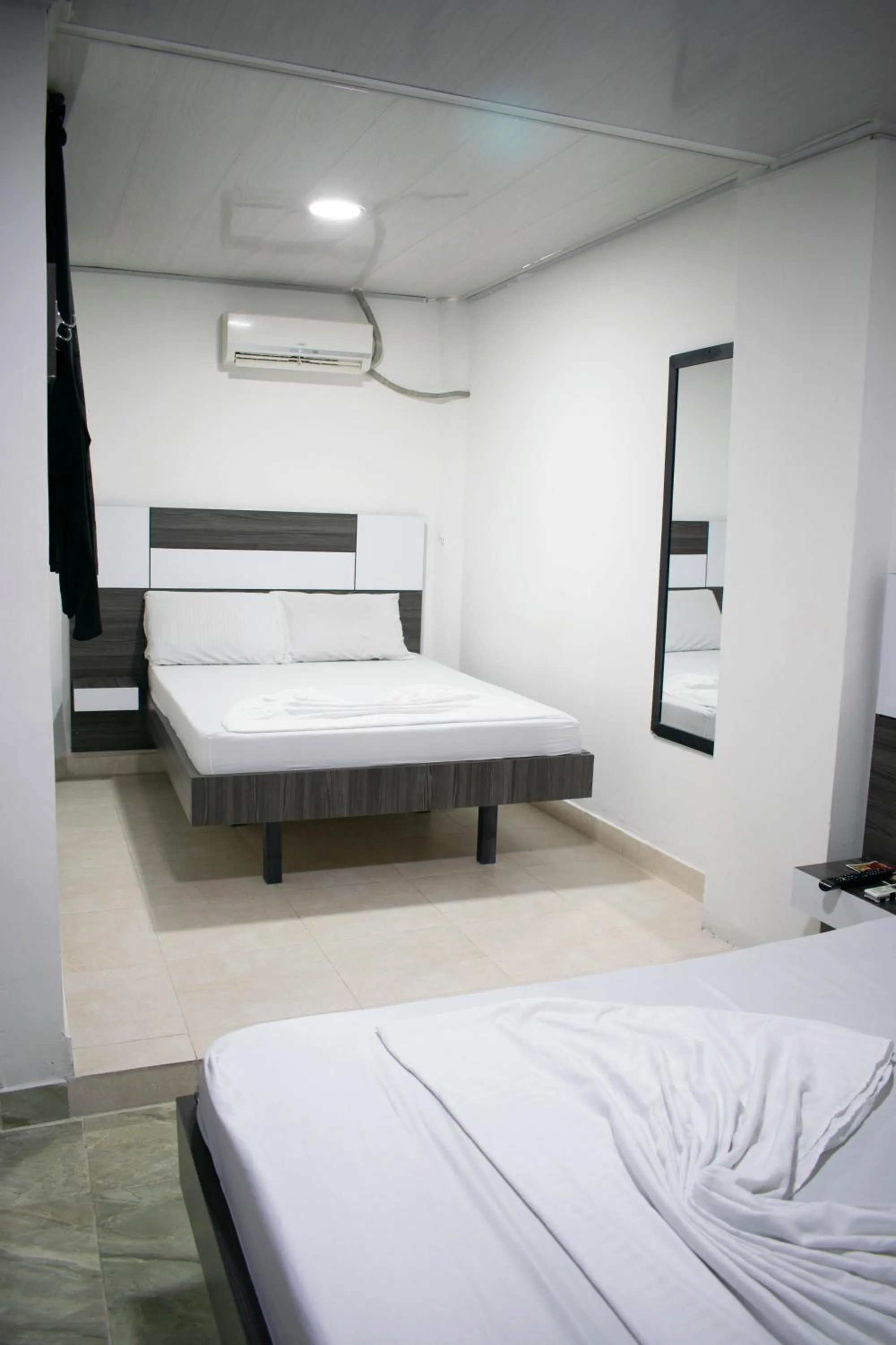 air conditioner, Bed in Hotel Sol Del LLano