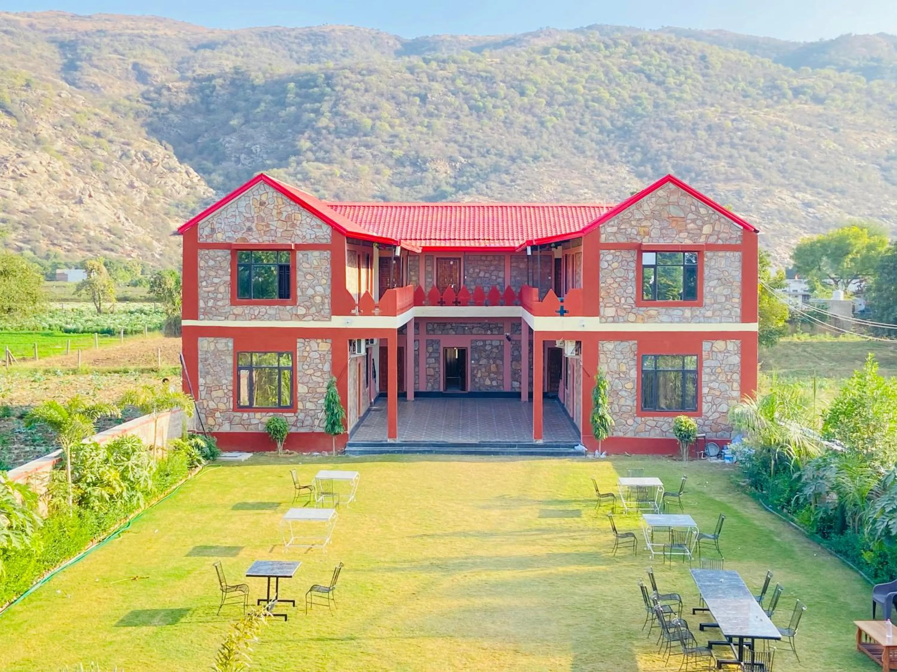 Property building in Pushkar Retreat Resort - The Nature and Mountain View Resort ,Pushkar